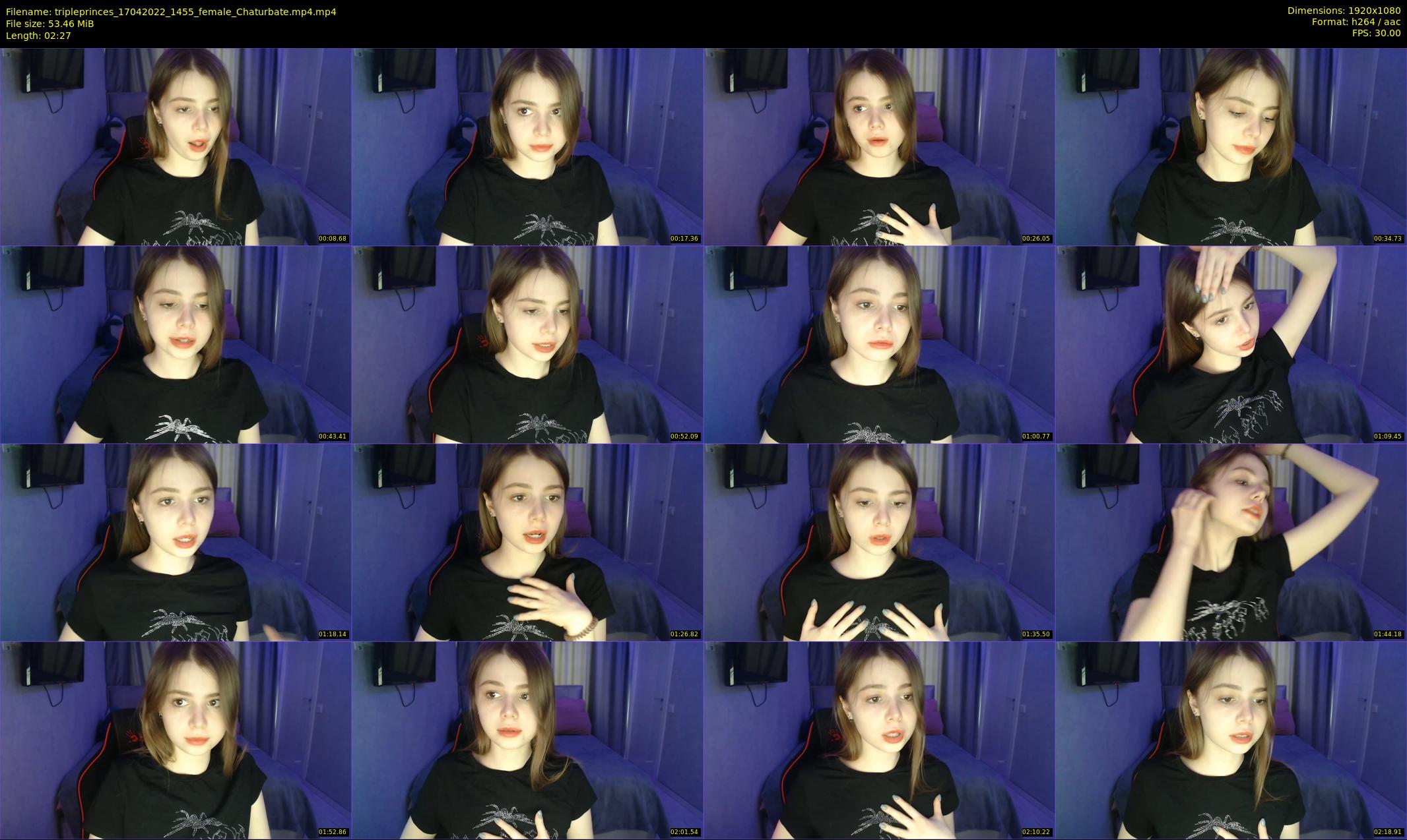 tripleprinces — 3 minute Chaturbate female cam show recording, 1080p, Apr 17, 2022