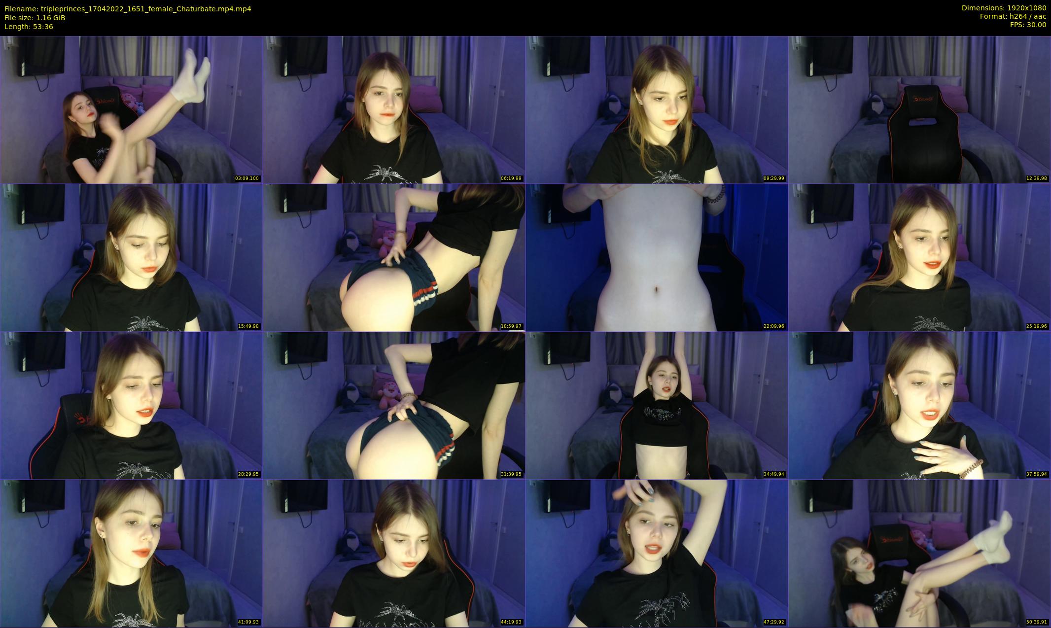 tripleprinces — 54 minute Chaturbate female cam show recording, 1080p, Apr 17, 2022
