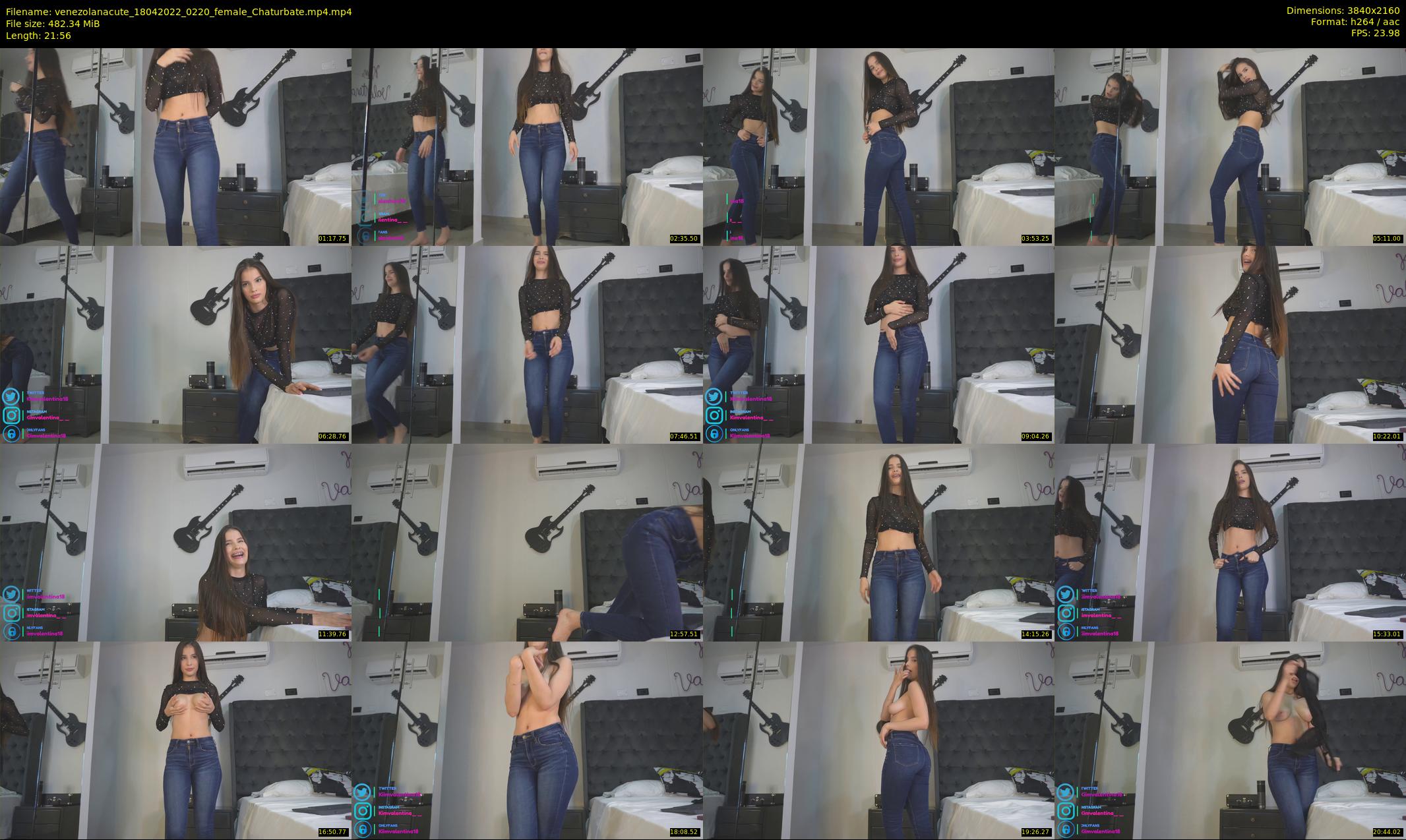 venezolanacute — 22 minute Chaturbate female cam show recording, 4K, Apr 18, 2022