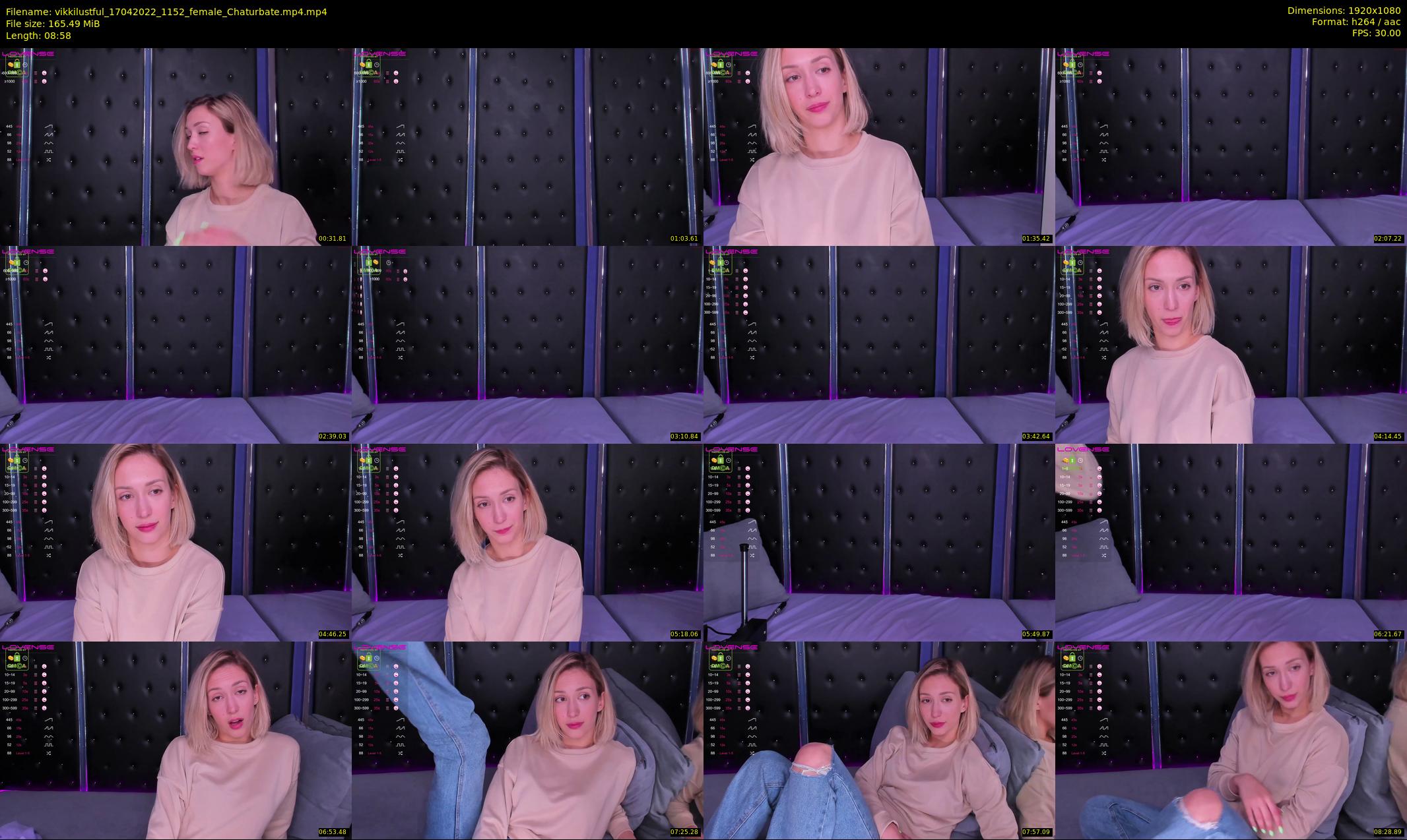 vikkilustful — 9 minute Chaturbate female cam show recording, 1080p, Apr 17, 2022