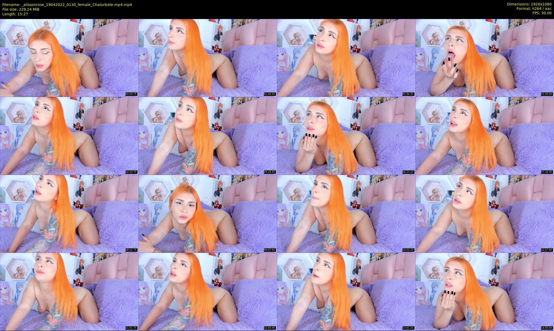 _alissonrose — 16 minute Chaturbate female cam show recording, 1080p, Apr 19, 2022