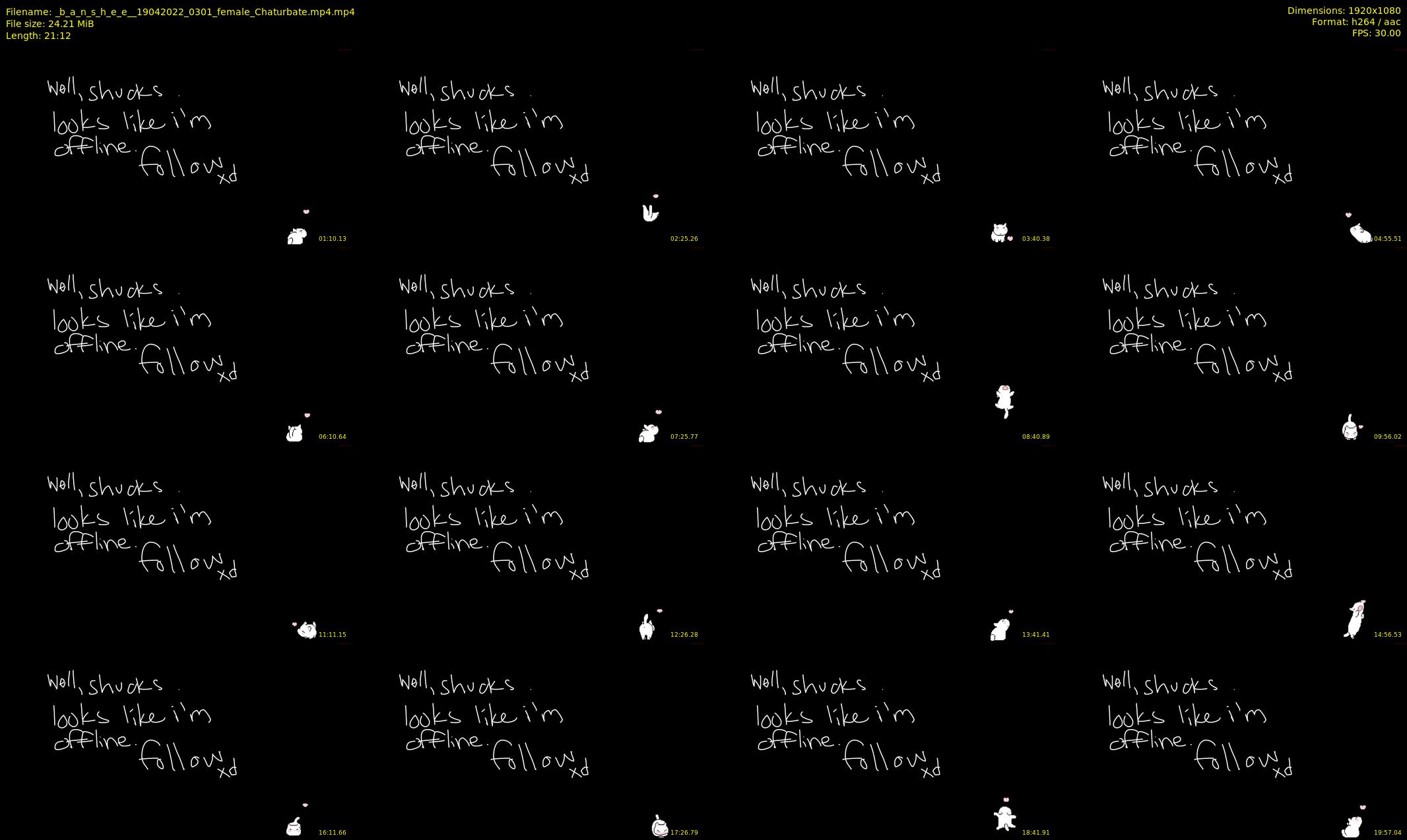 _b_a_n_s_h_e_e_ — 22 minute Chaturbate female cam show recording, 1080p, Apr 19, 2022