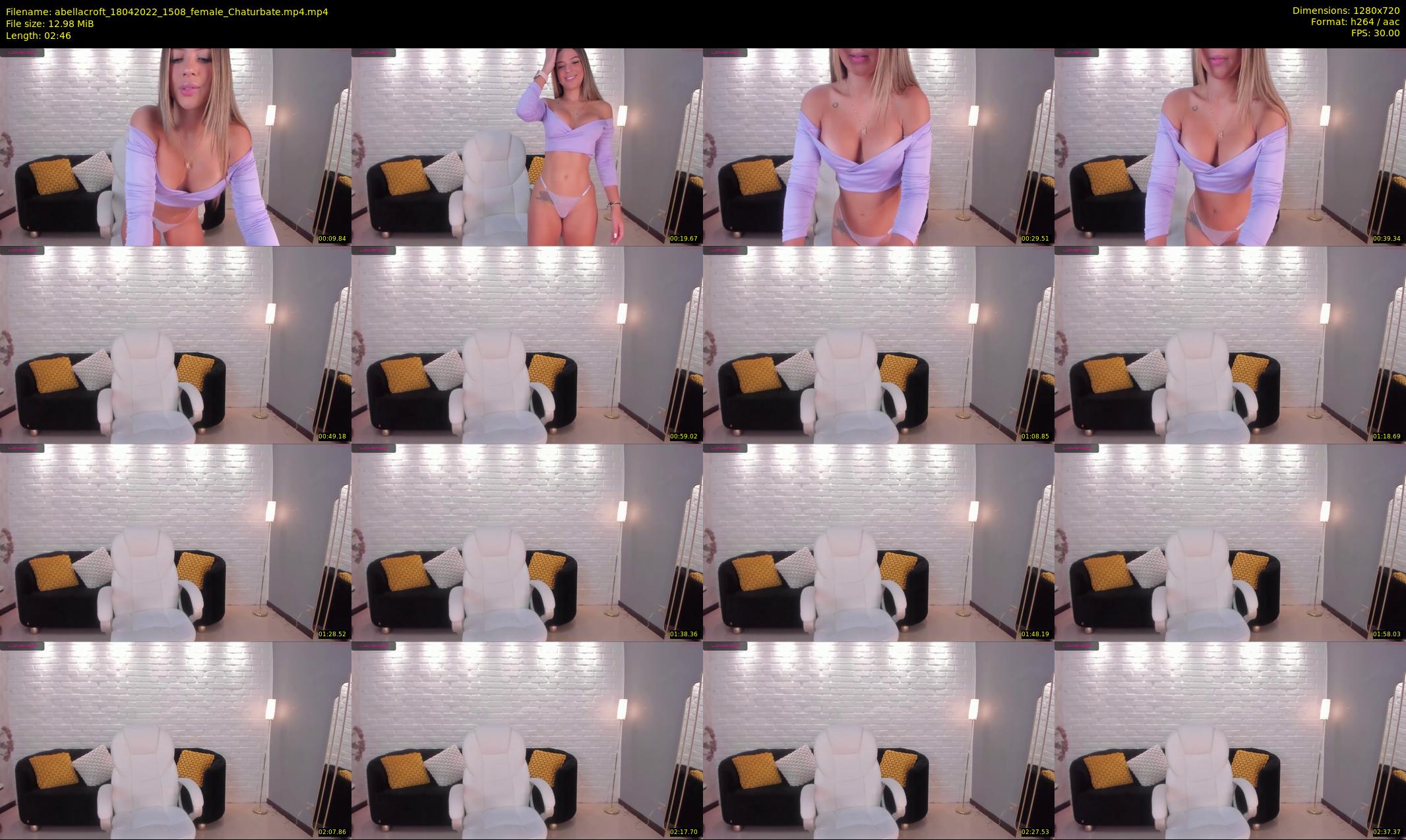 abellacroft — 3 minute Chaturbate female cam show recording, 720p, Apr 18, 2022