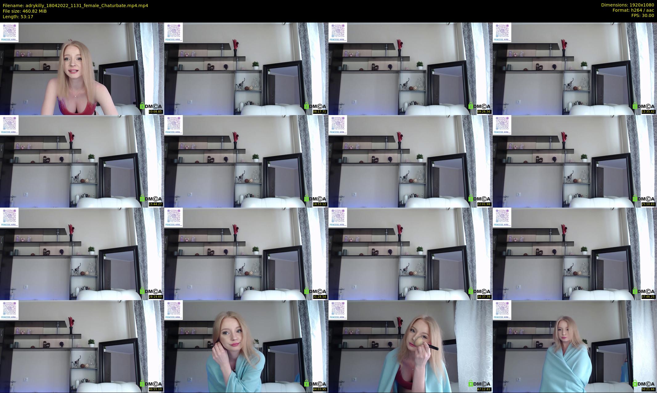adrykilly — 54 minute Chaturbate female cam show recording, 1080p, Apr 18, 2022