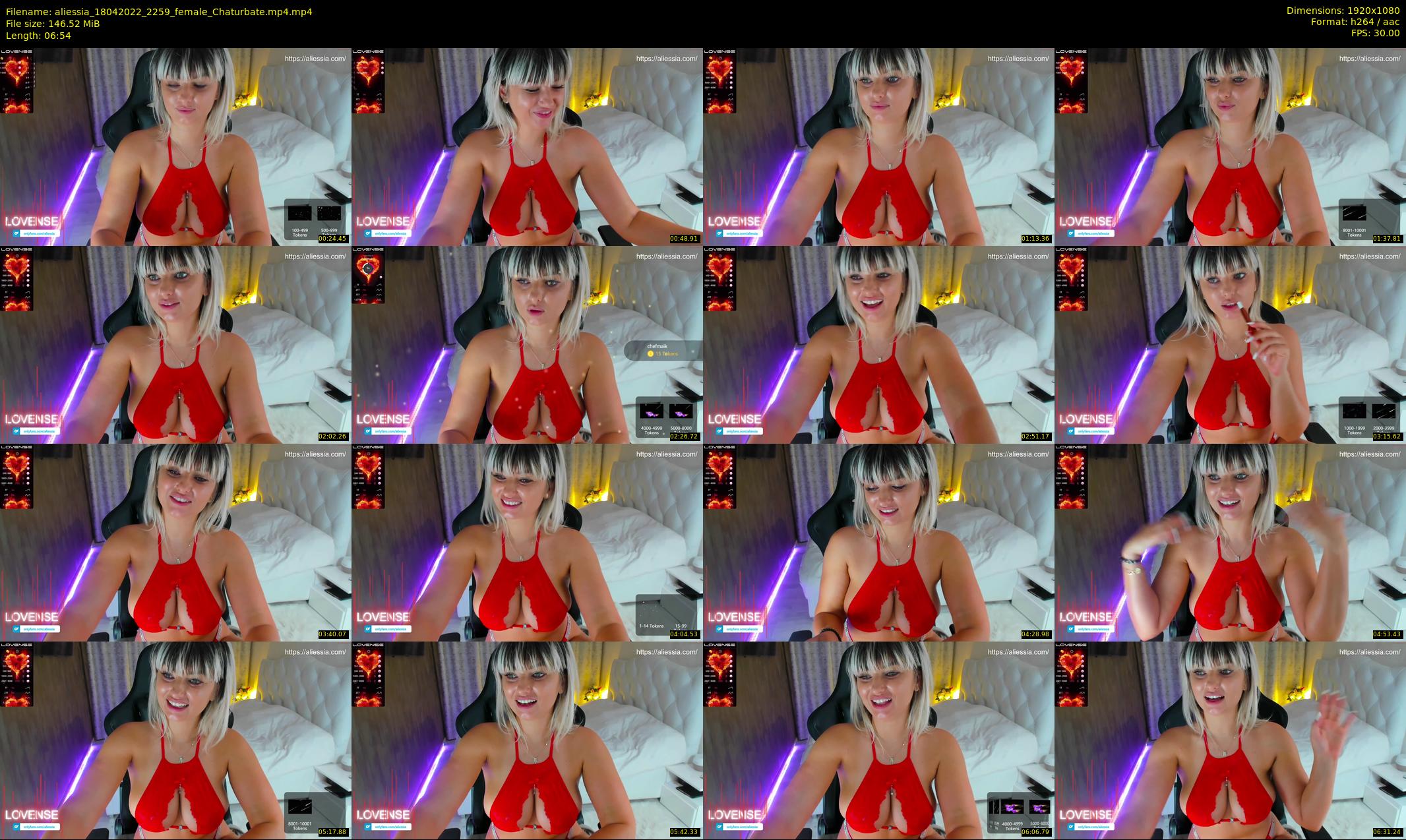 aliessia — 7 minute Chaturbate female cam show recording, 1080p, Apr 18, 2022