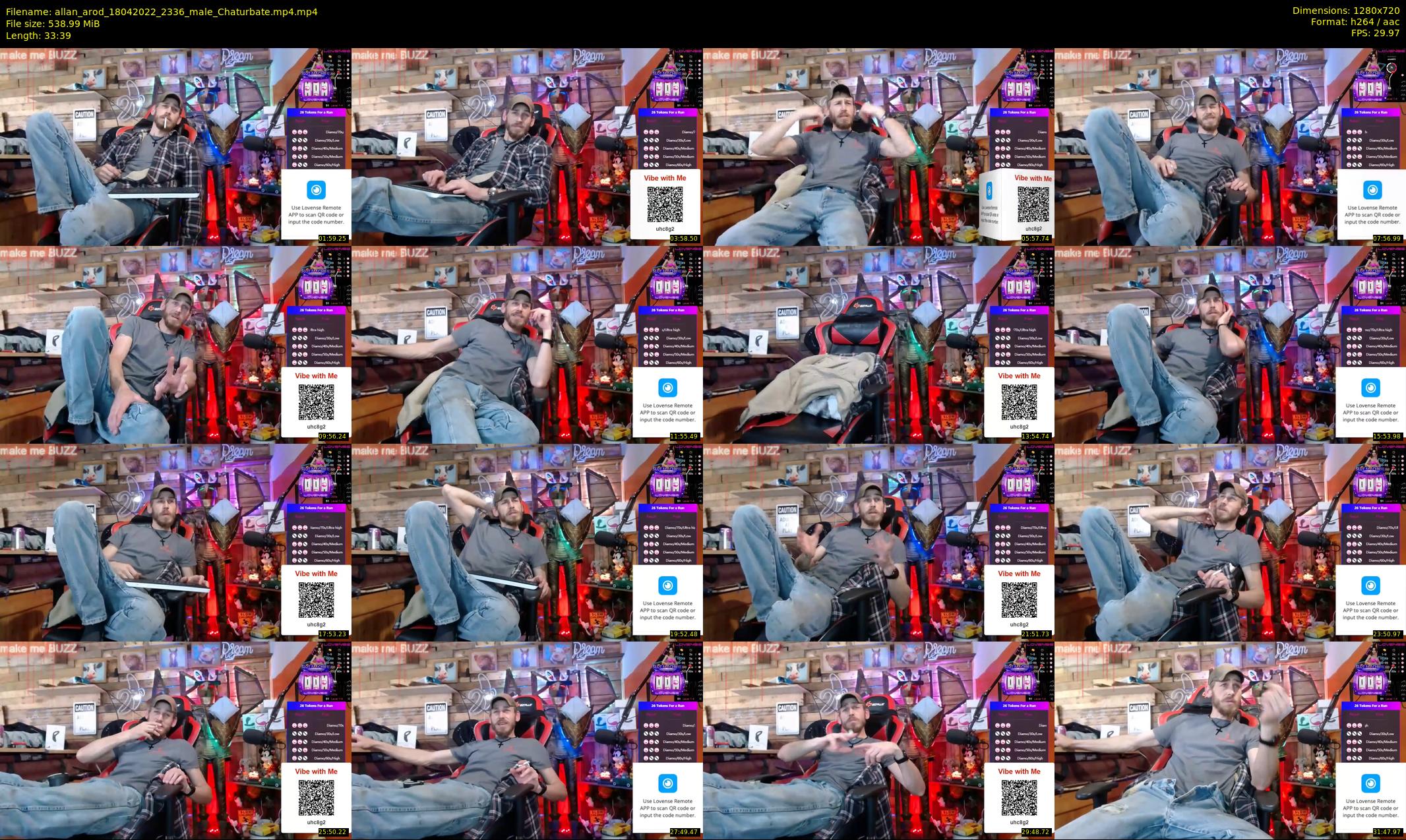 allan_arod — 34 minute Chaturbate male cam show recording, 720p, Apr 18, 2022