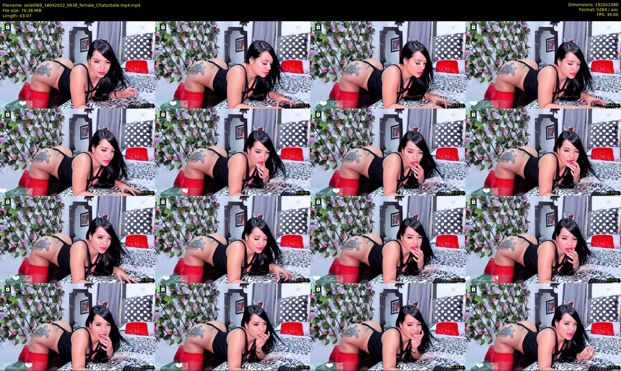 anielli69 — 4 minute Chaturbate female cam show recording, 1080p, Apr 18, 2022
