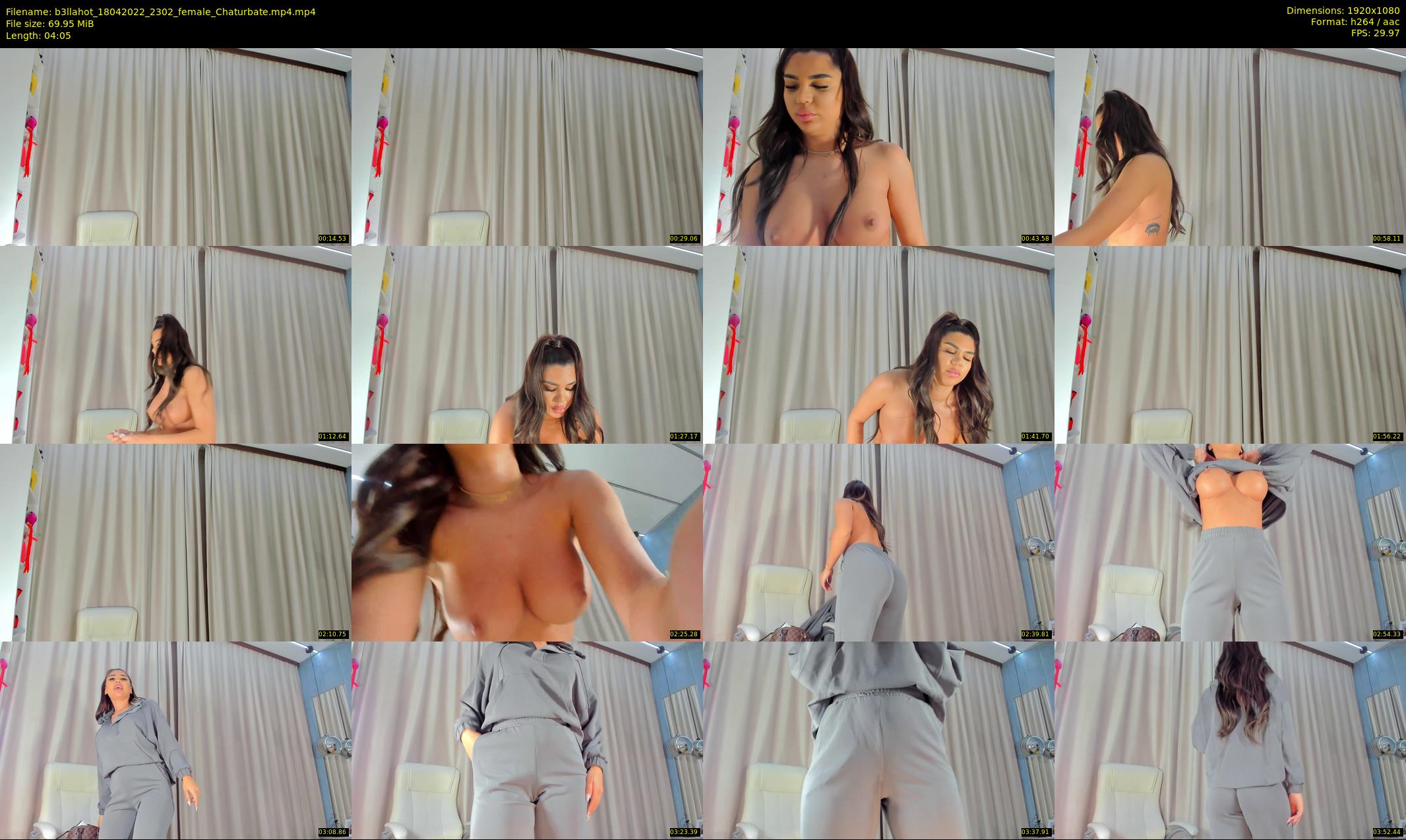 b3llahot — 5 minute Chaturbate female cam show recording, 1080p, Apr 18, 2022