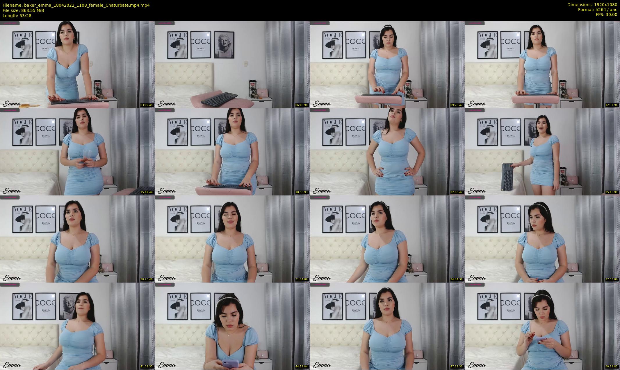 baker_emma — 54 minute Chaturbate female cam show recording, 1080p, Apr 18, 2022