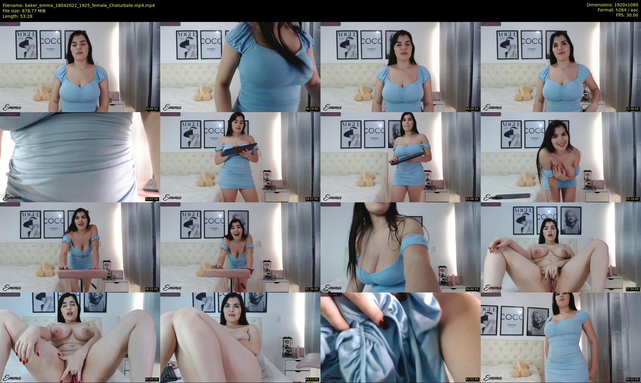 baker_emma — 54 minute Chaturbate female cam show recording, 1080p, Apr 18, 2022