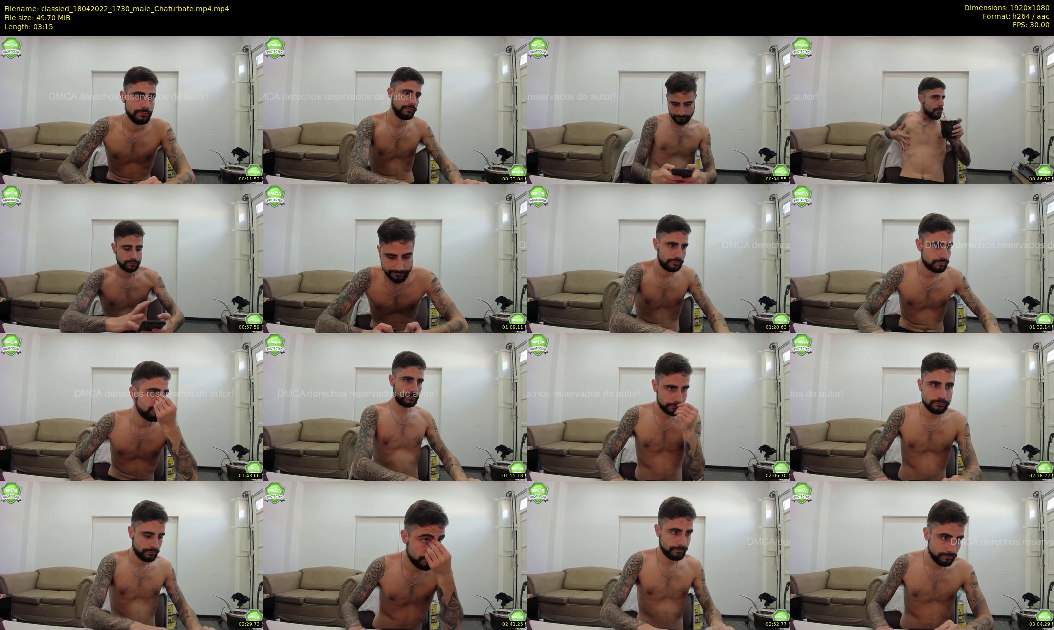 classied — 4 minute Chaturbate male cam show recording, 1080p, Apr 18, 2022