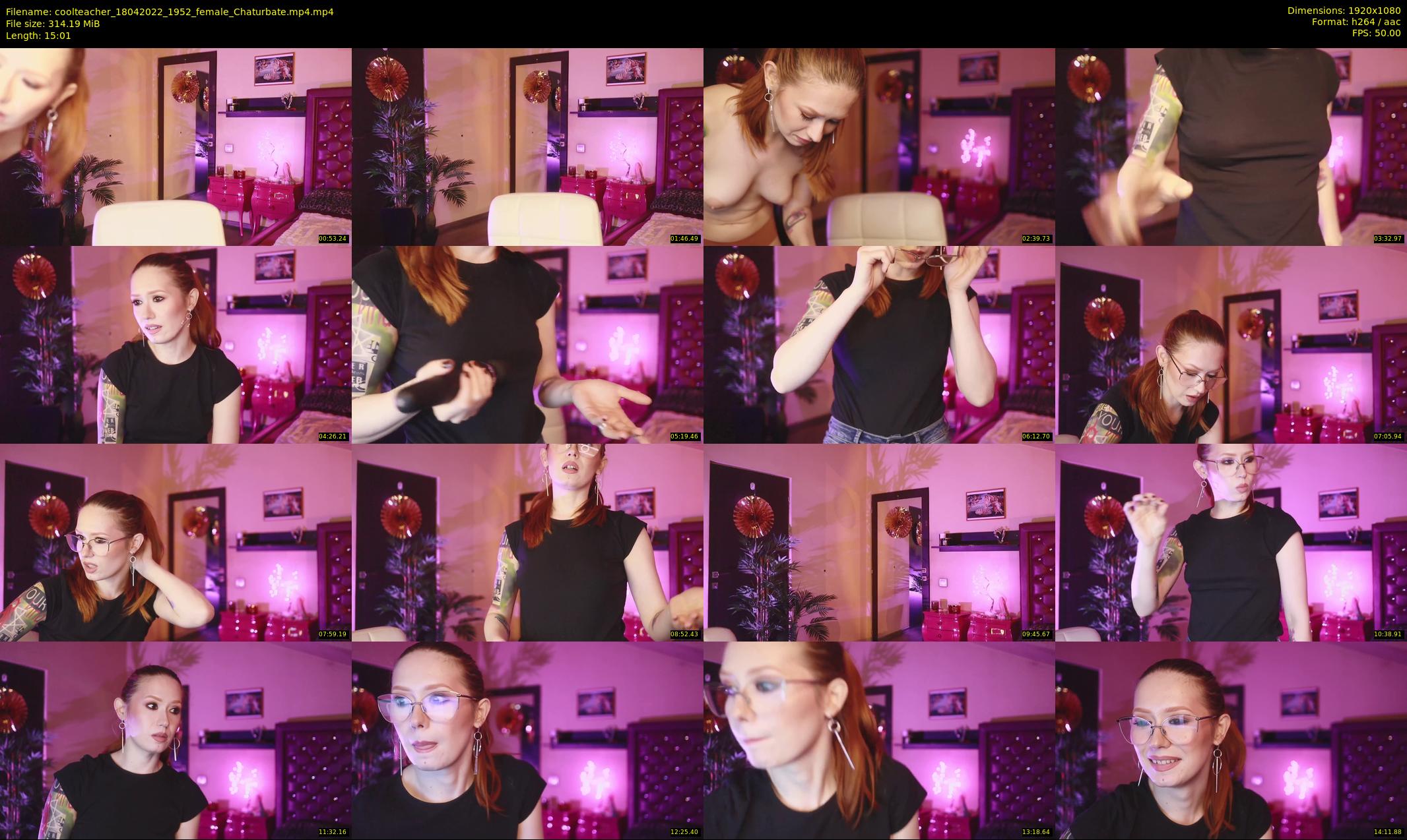 coolteacher — 16 minute Chaturbate female cam show recording, 1080p, Apr 18, 2022