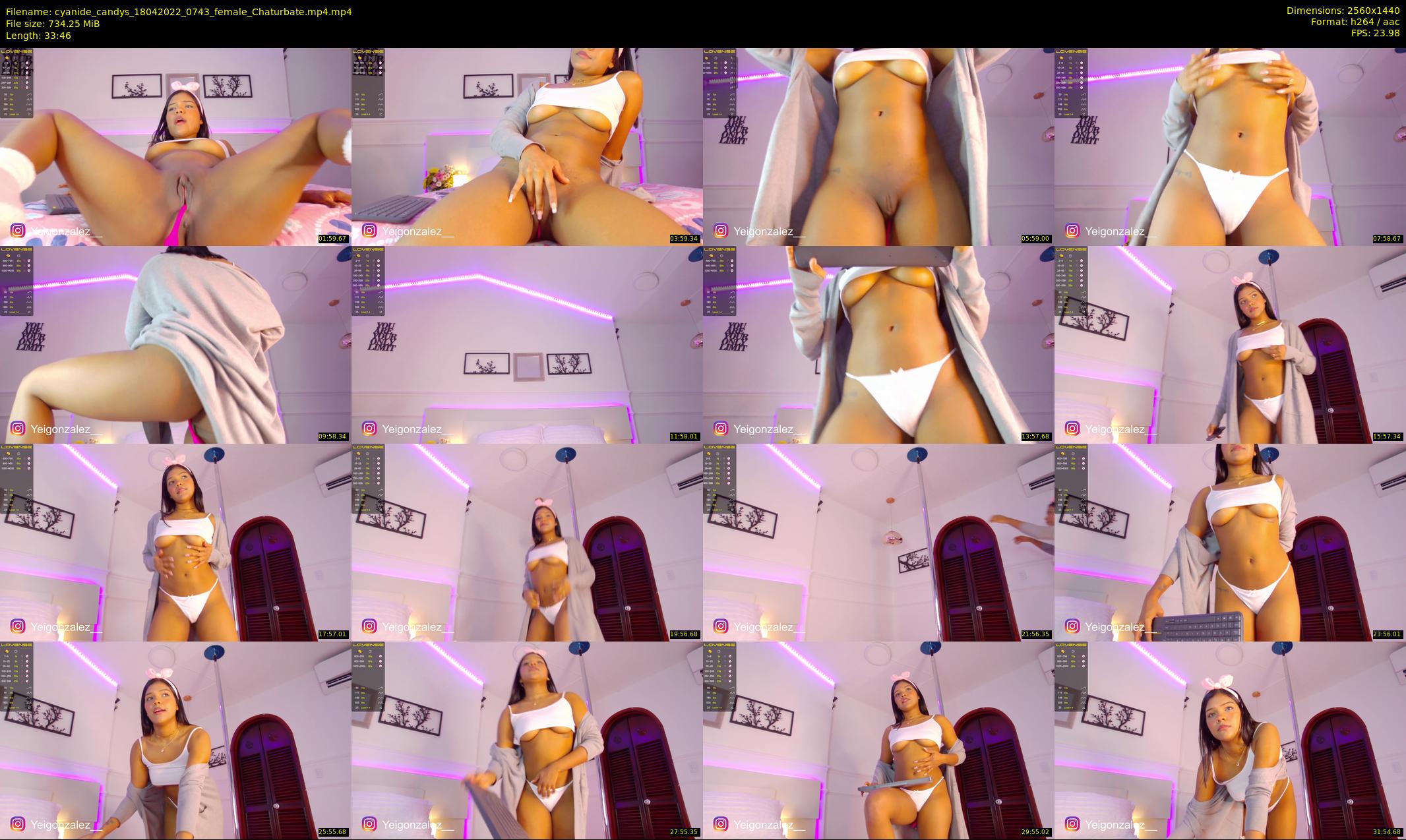 cyanide_candys — 34 minute Chaturbate female cam show recording, 1080p, Apr 18, 2022
