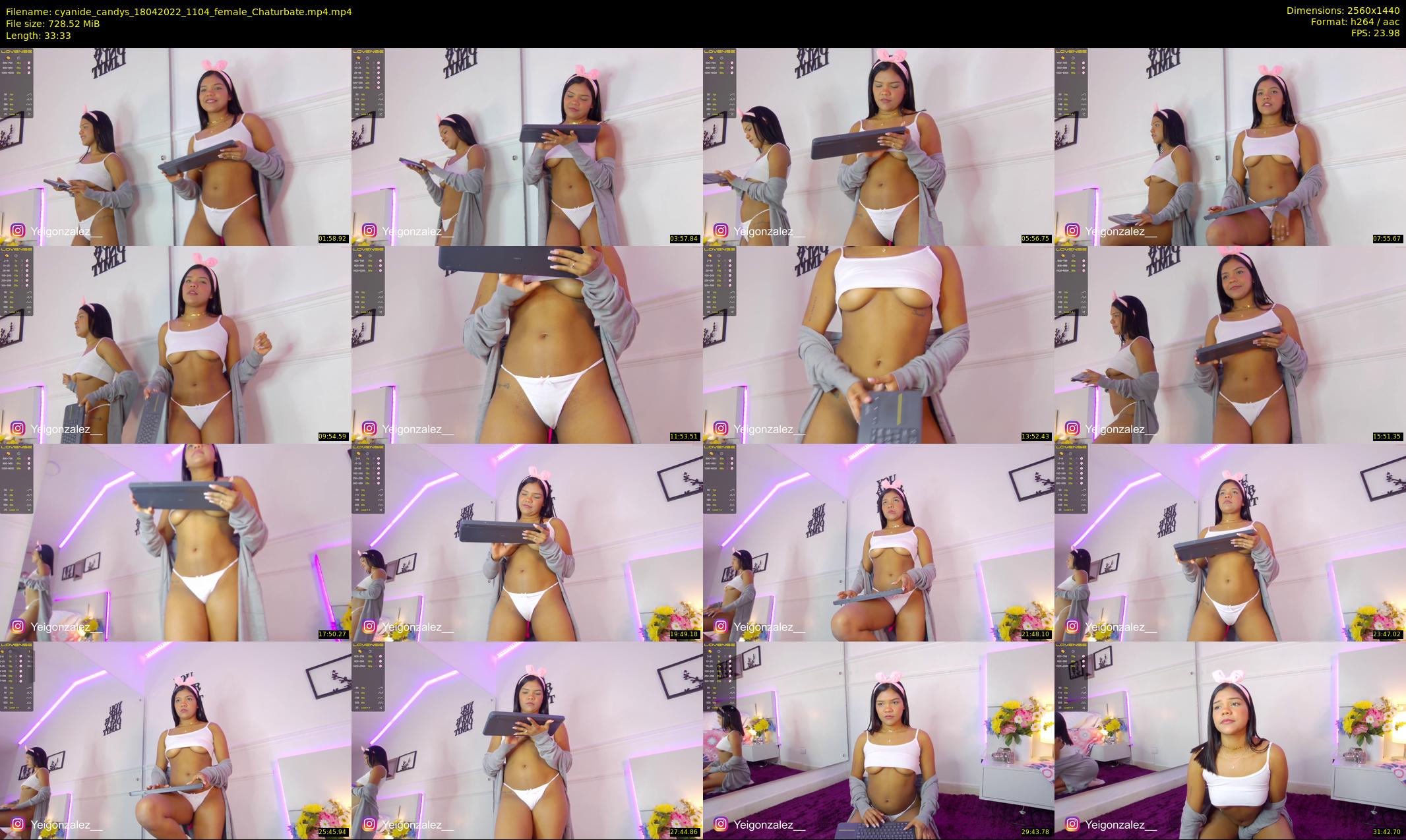cyanide_candys — 34 minute Chaturbate female cam show recording, 1080p, Apr 18, 2022
