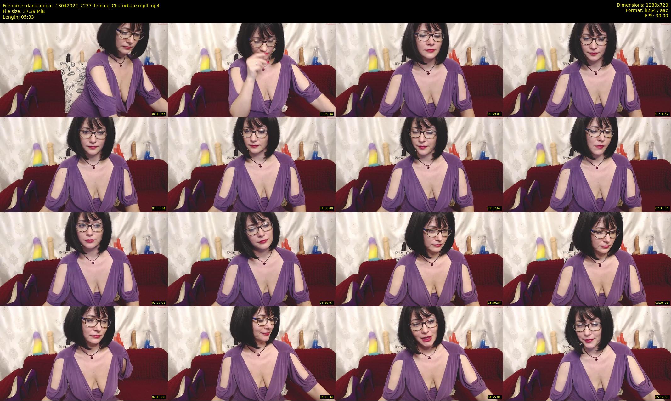 danacougar — 6 minute Chaturbate female cam show recording, 720p, Apr 18, 2022