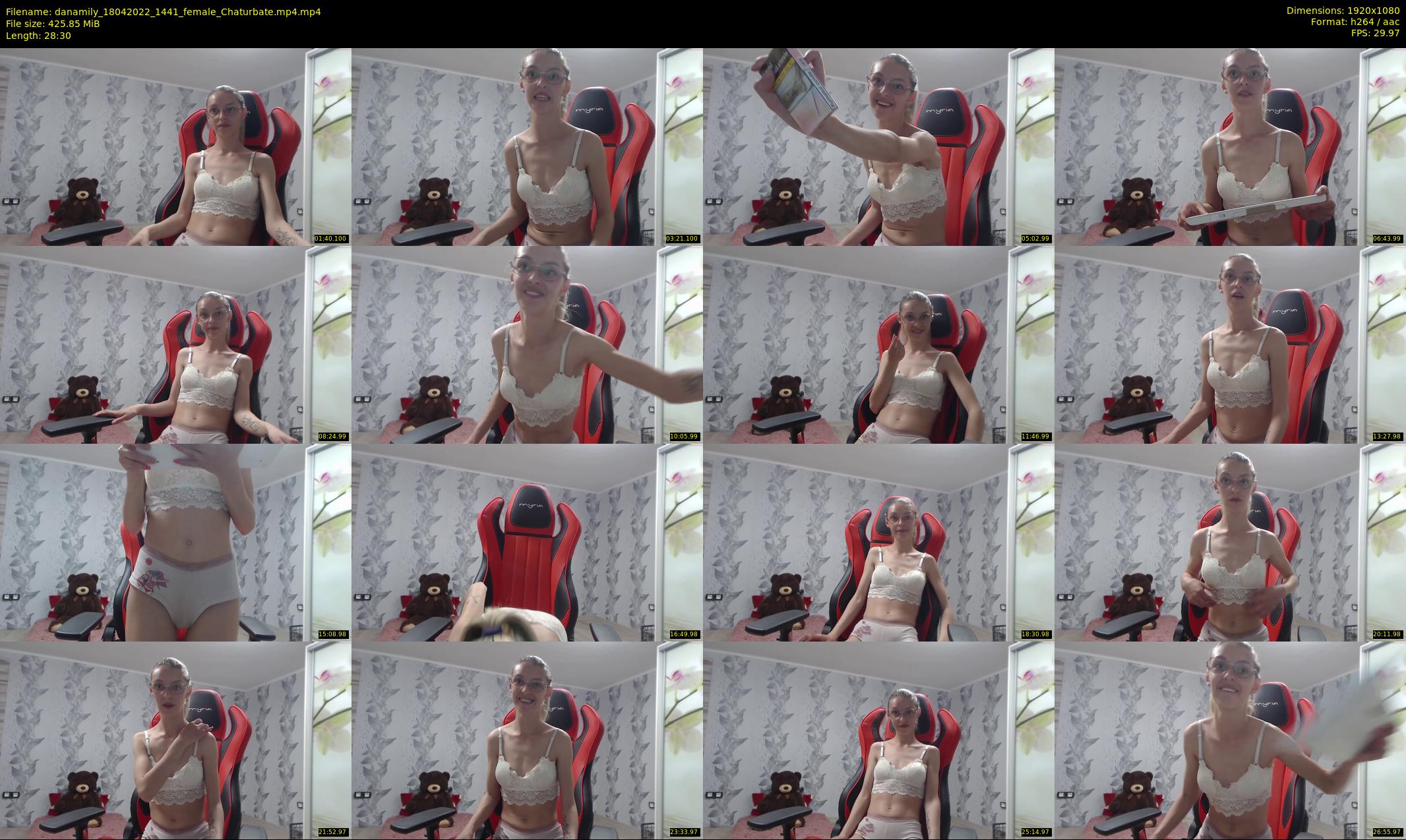 danamily — 29 minute Chaturbate female cam show recording, 1080p, Apr 18, 2022