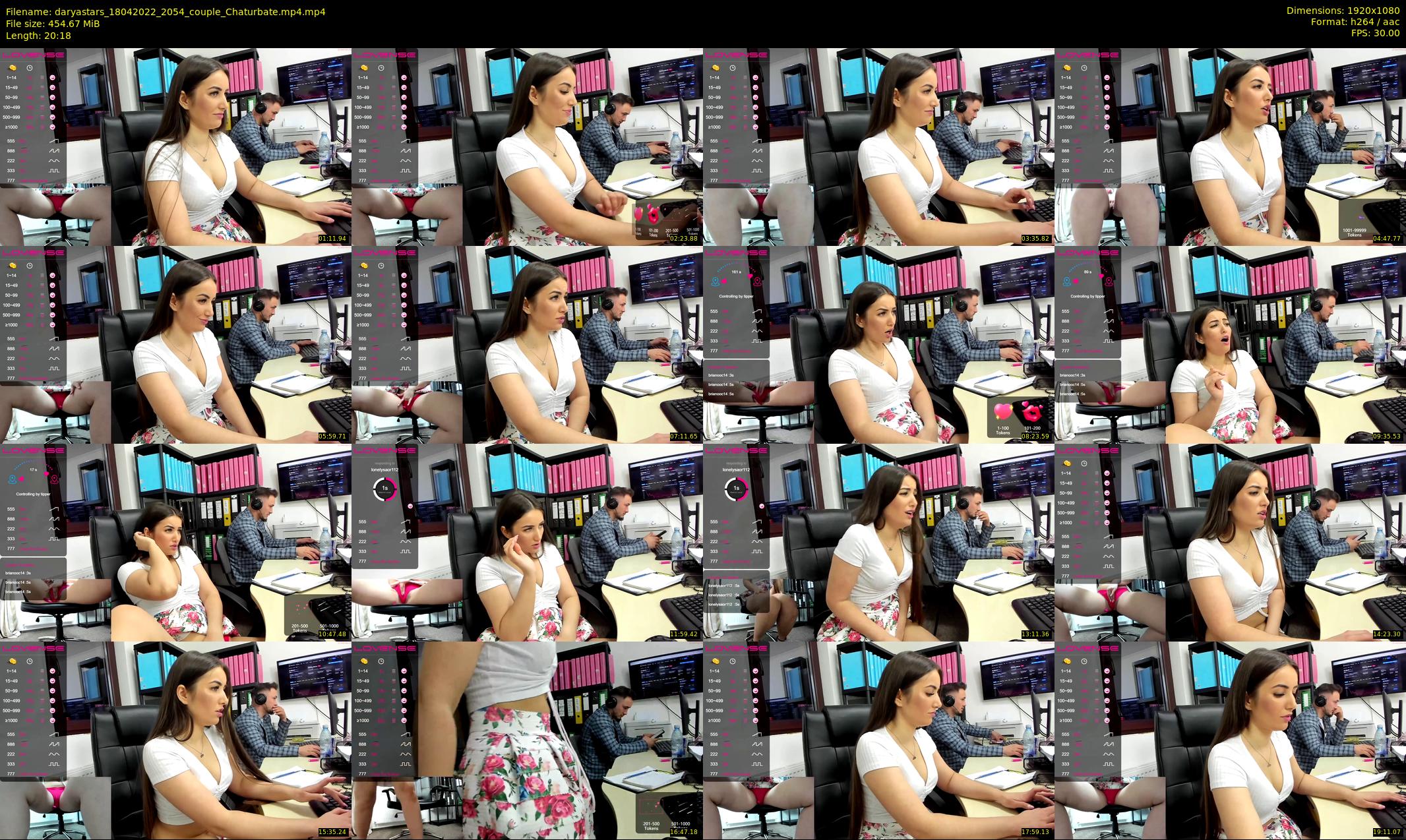daryastars — 21 minute Chaturbate couple cam show recording, 1080p, Apr 18, 2022