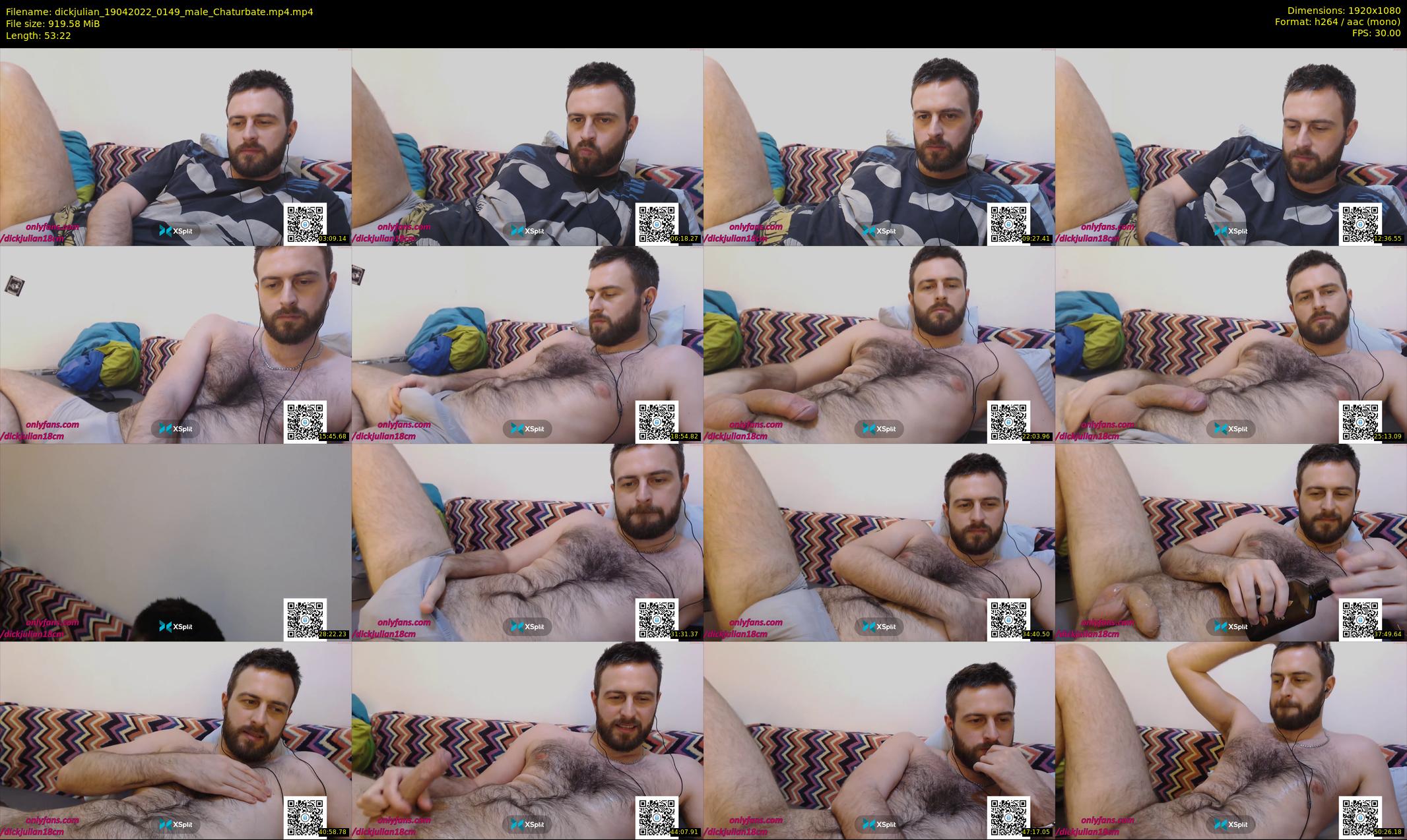 dickjulian — 54 minute Chaturbate male cam show recording, 1080p, Apr 19, 2022