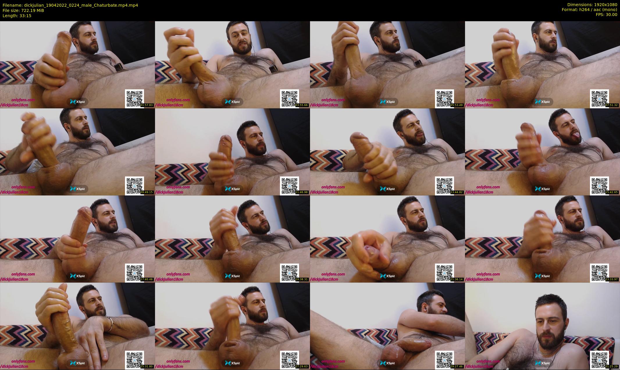 dickjulian — 34 minute Chaturbate male cam show recording, 1080p, Apr 19, 2022