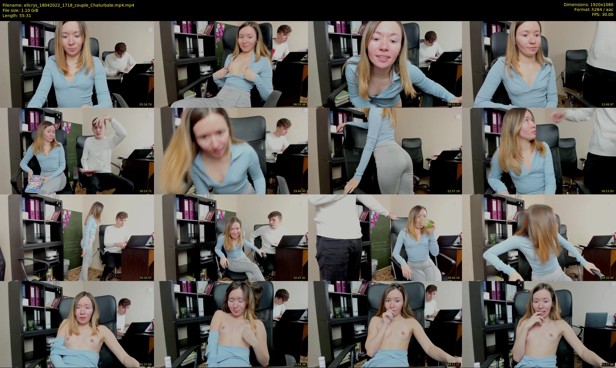 ellcrys — 56 minute Chaturbate couple cam show recording, 1080p, Apr 18, 2022