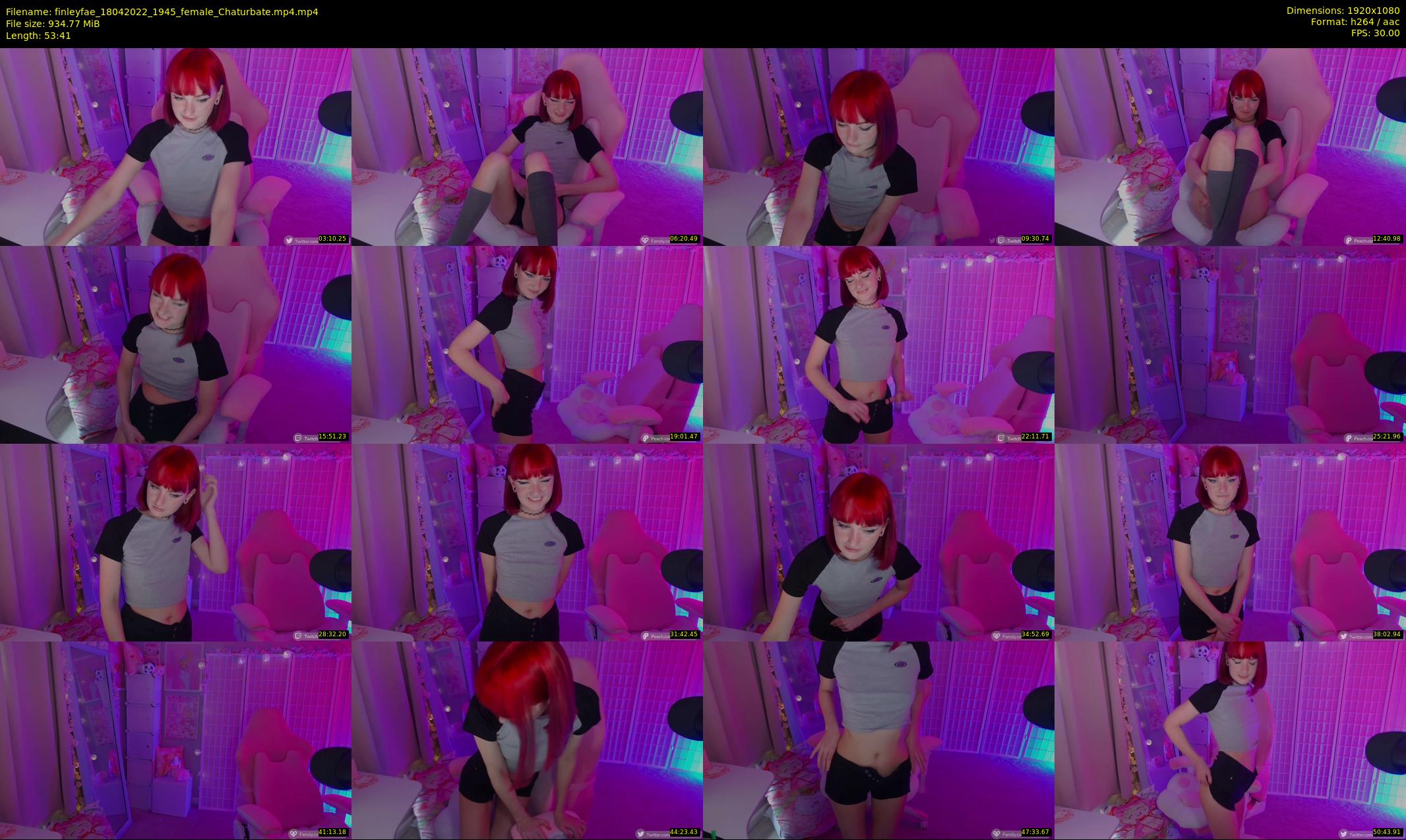finleyfae — 54 minute Chaturbate female cam show recording, 1080p, Apr 18, 2022