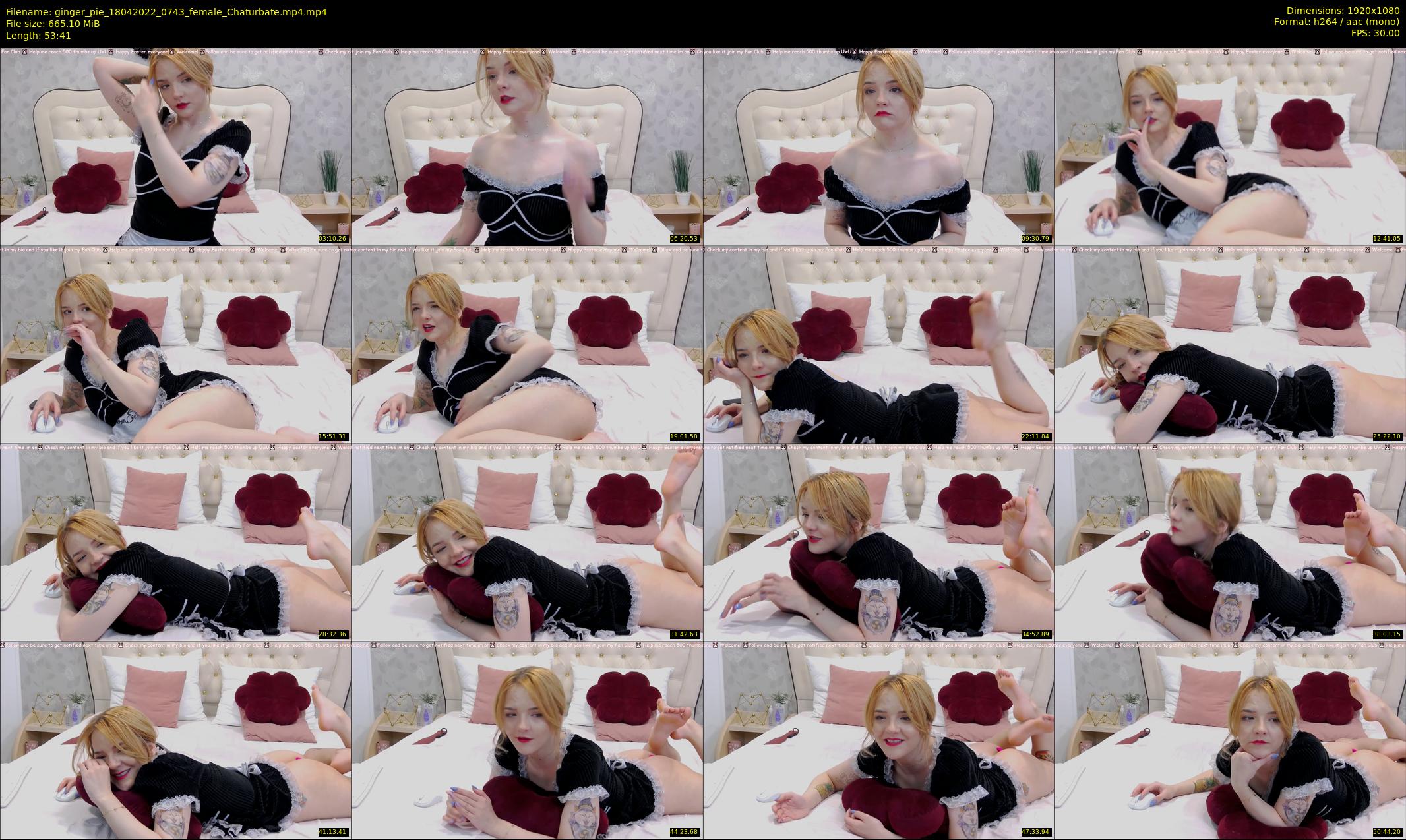 ginger_pie — 54 minute Chaturbate female cam show recording, 1080p, Apr 18, 2022