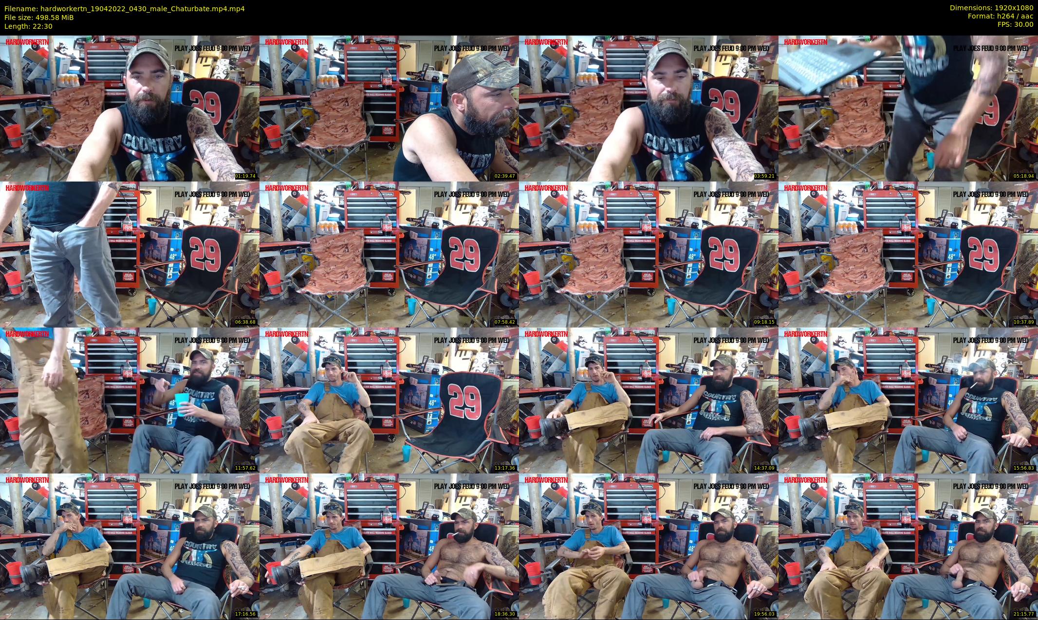 hardworkertn — 23 minute Chaturbate male cam show recording, 1080p, Apr 19, 2022