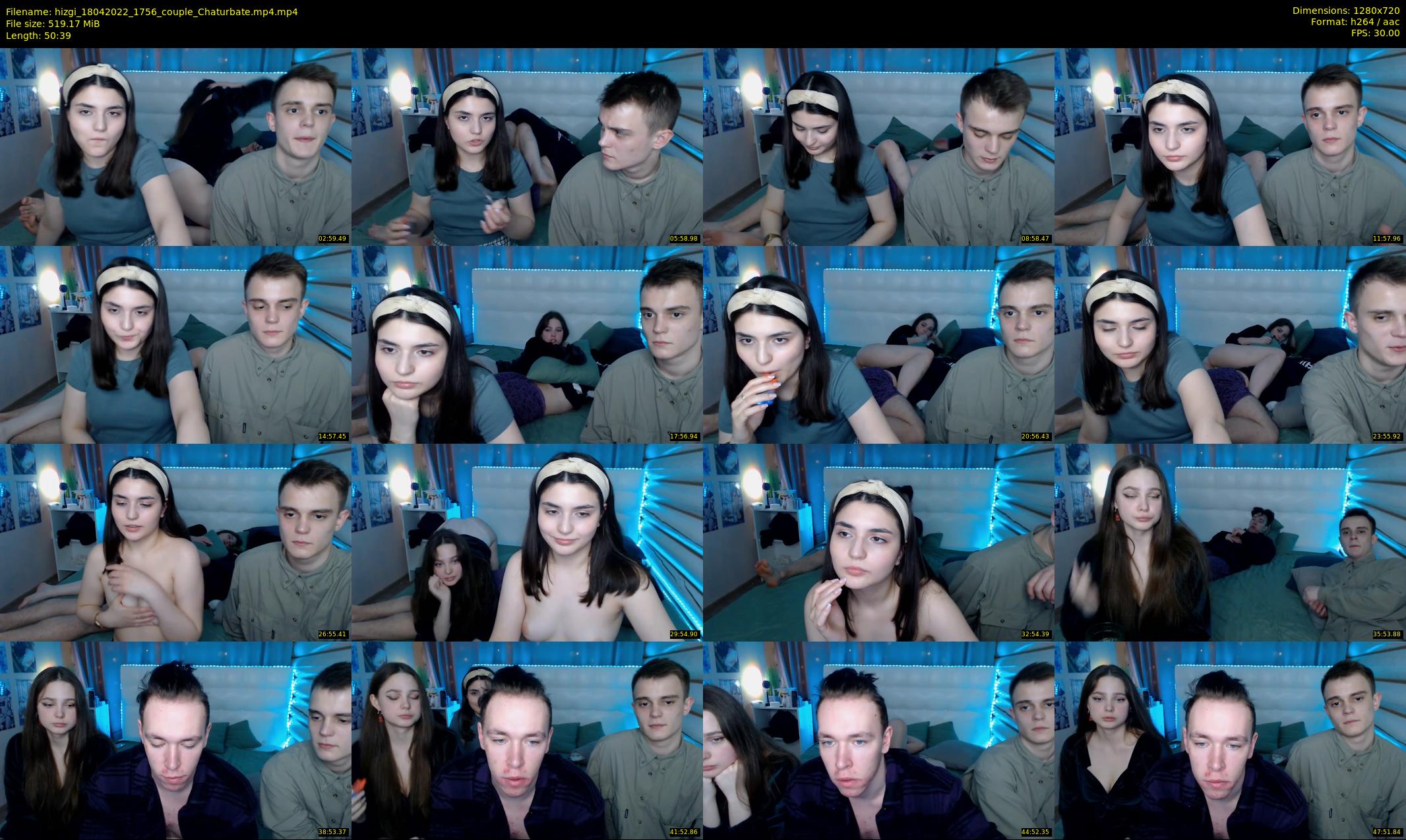 hizgi — 51 minute Chaturbate couple cam show recording, 720p, Apr 18, 2022
