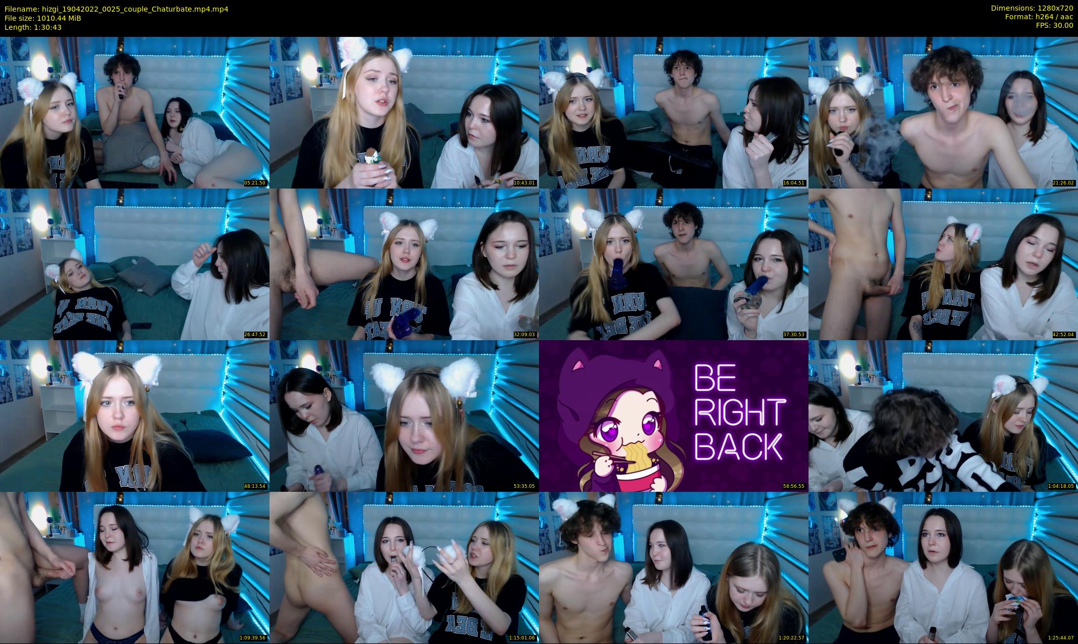 hizgi — 91 minute Chaturbate couple cam show recording, 720p, Apr 19, 2022