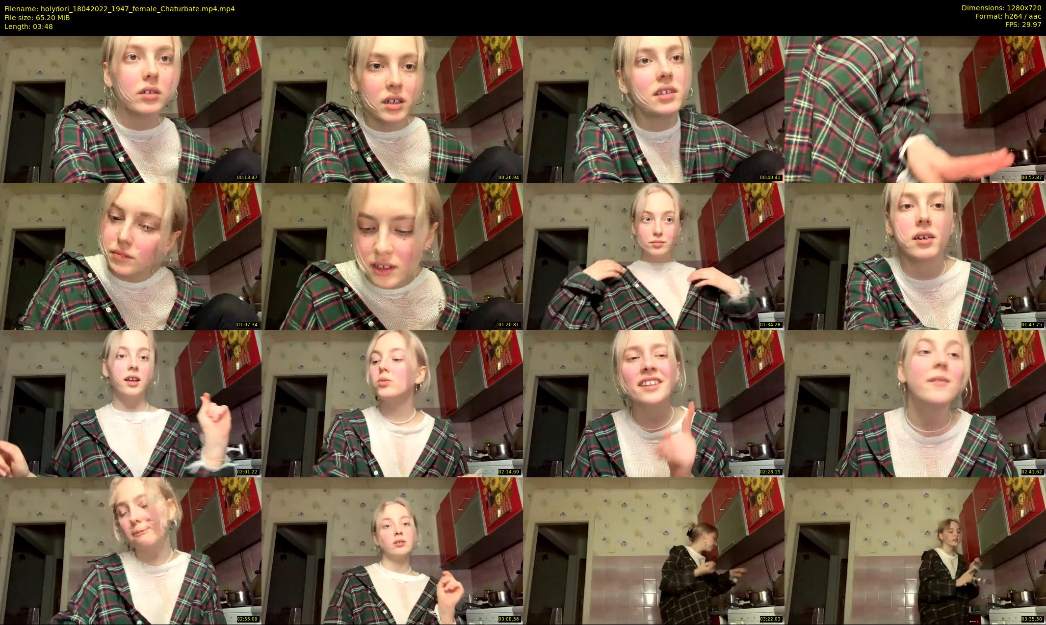 holydori — 4 minute Chaturbate female cam show recording, 720p, Apr 18, 2022