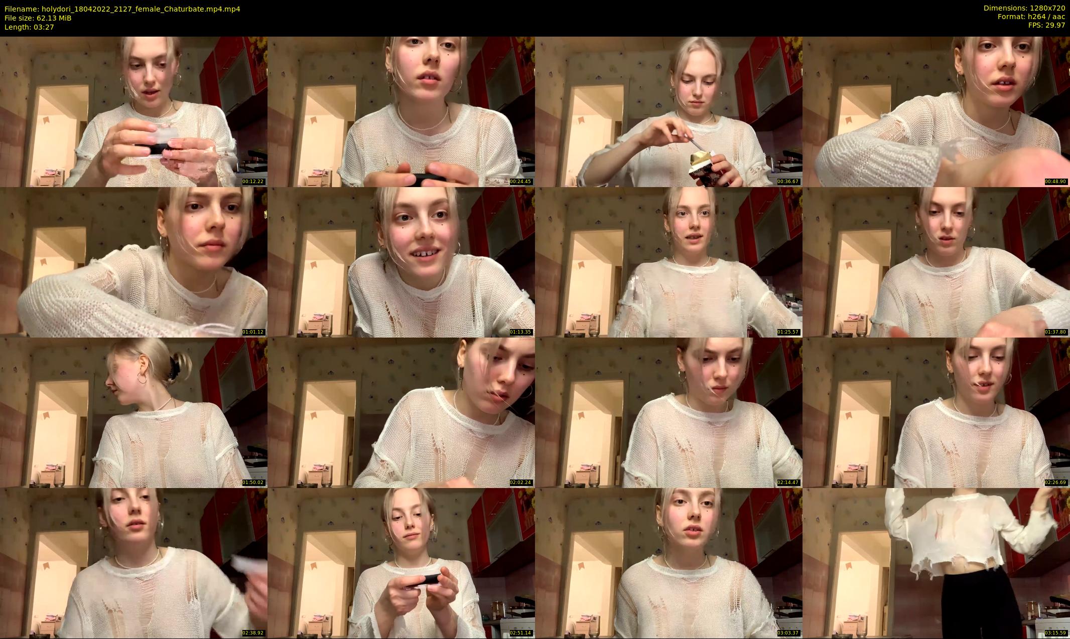 holydori — 4 minute Chaturbate female cam show recording, 720p, Apr 18, 2022