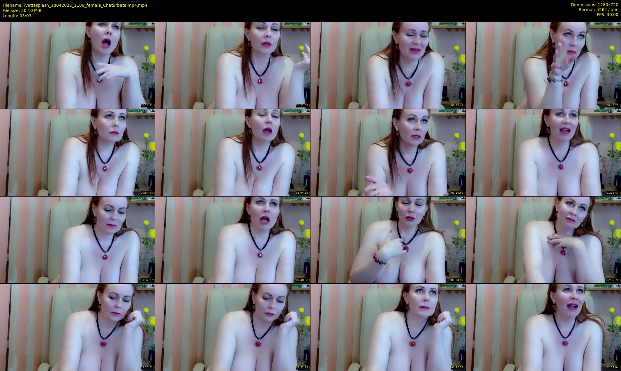 ivettasplash — 4 minute Chaturbate female cam show recording, 720p, Apr 18, 2022