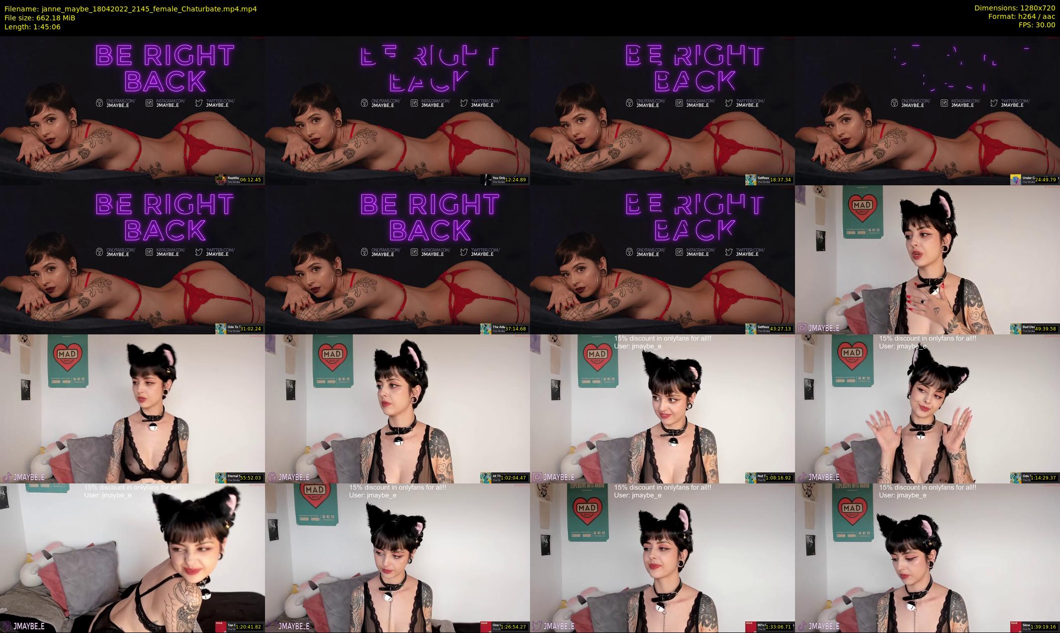 janne_maybe — 106 minute Chaturbate female cam show recording, 720p, Apr 18, 2022