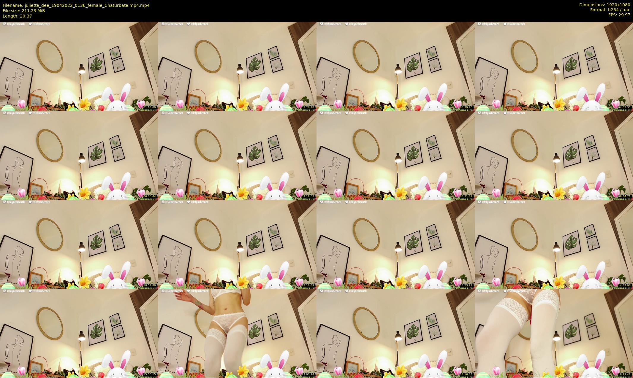 juliette_dee — 21 minute Chaturbate female cam show recording, 1080p, Apr 19, 2022