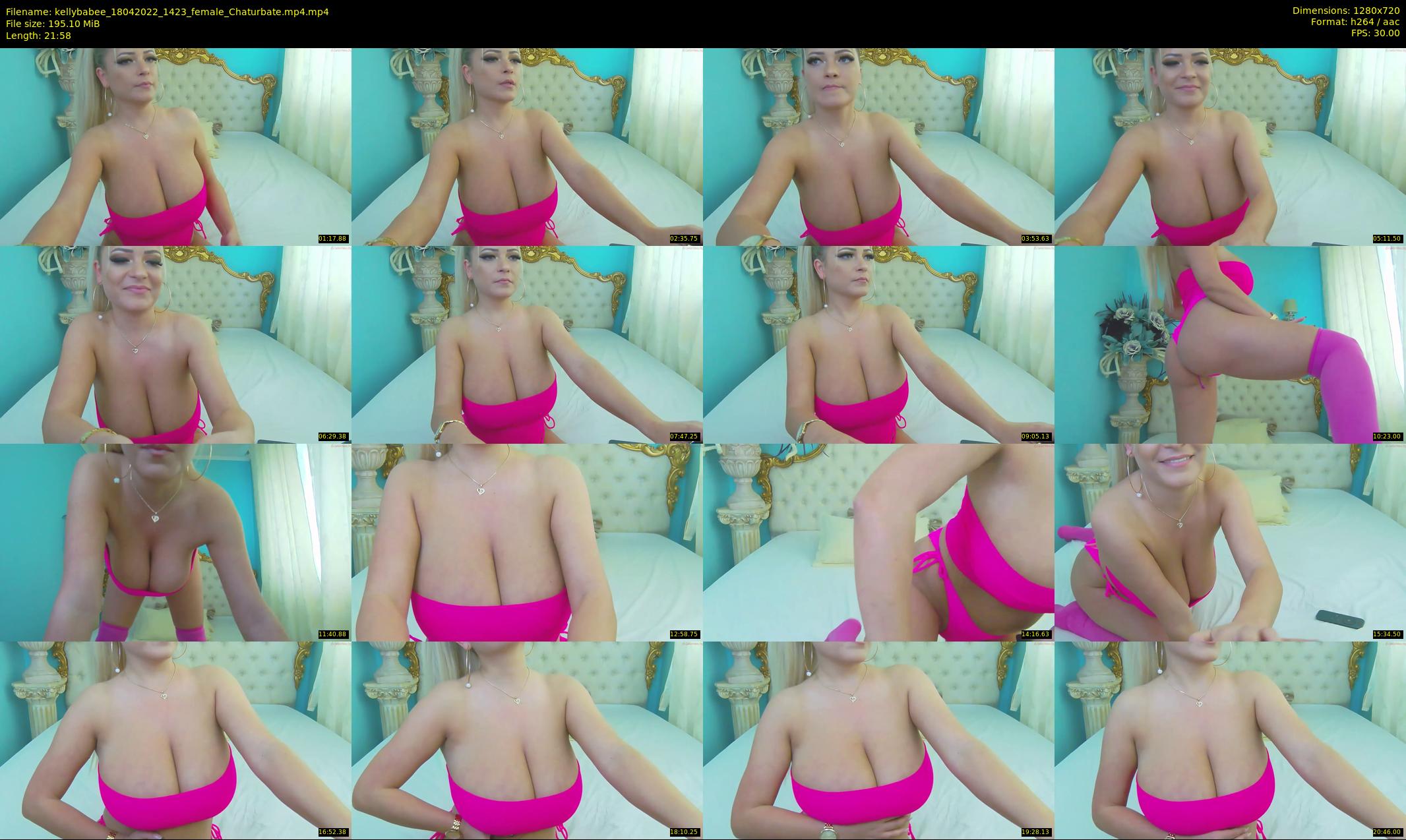kellybabee — 22 minute Chaturbate female cam show recording, 720p, Apr 18, 2022