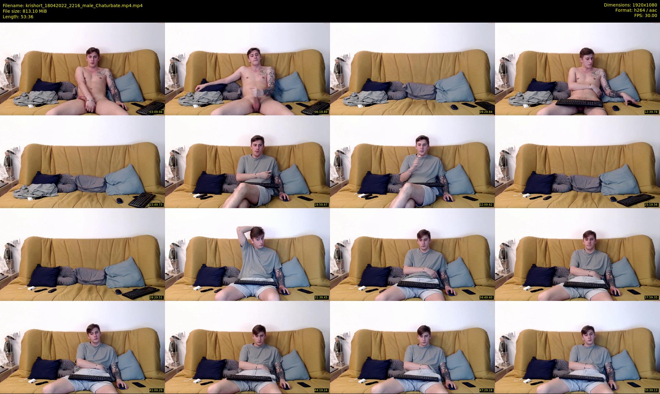 krishort — 54 minute Chaturbate male cam show recording, 1080p, Apr 18, 2022