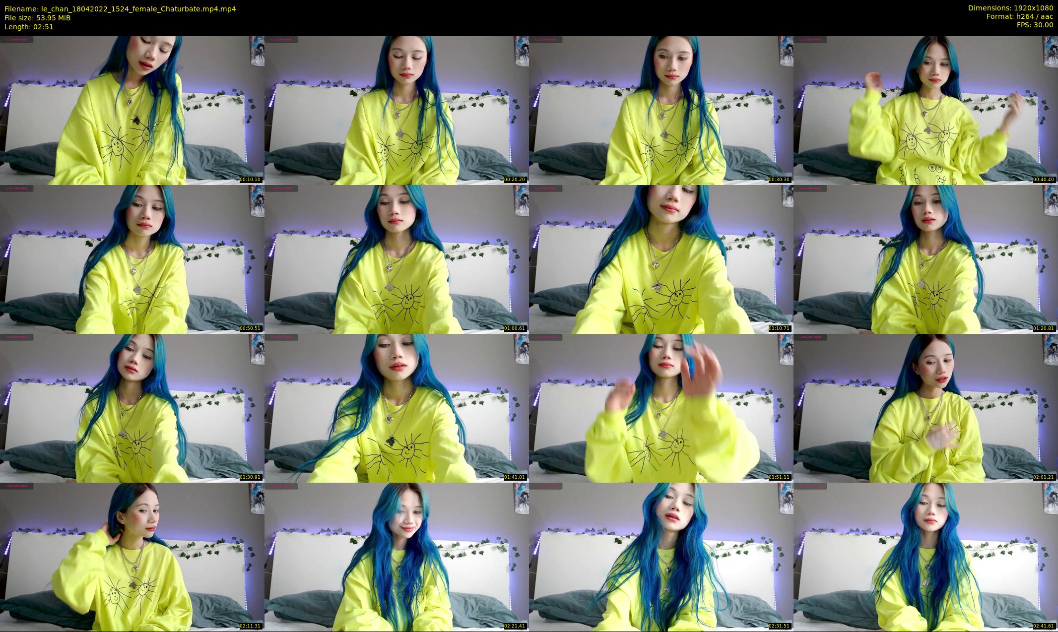 le_chan — 3 minute Chaturbate female cam show recording, 1080p, Apr 18, 2022