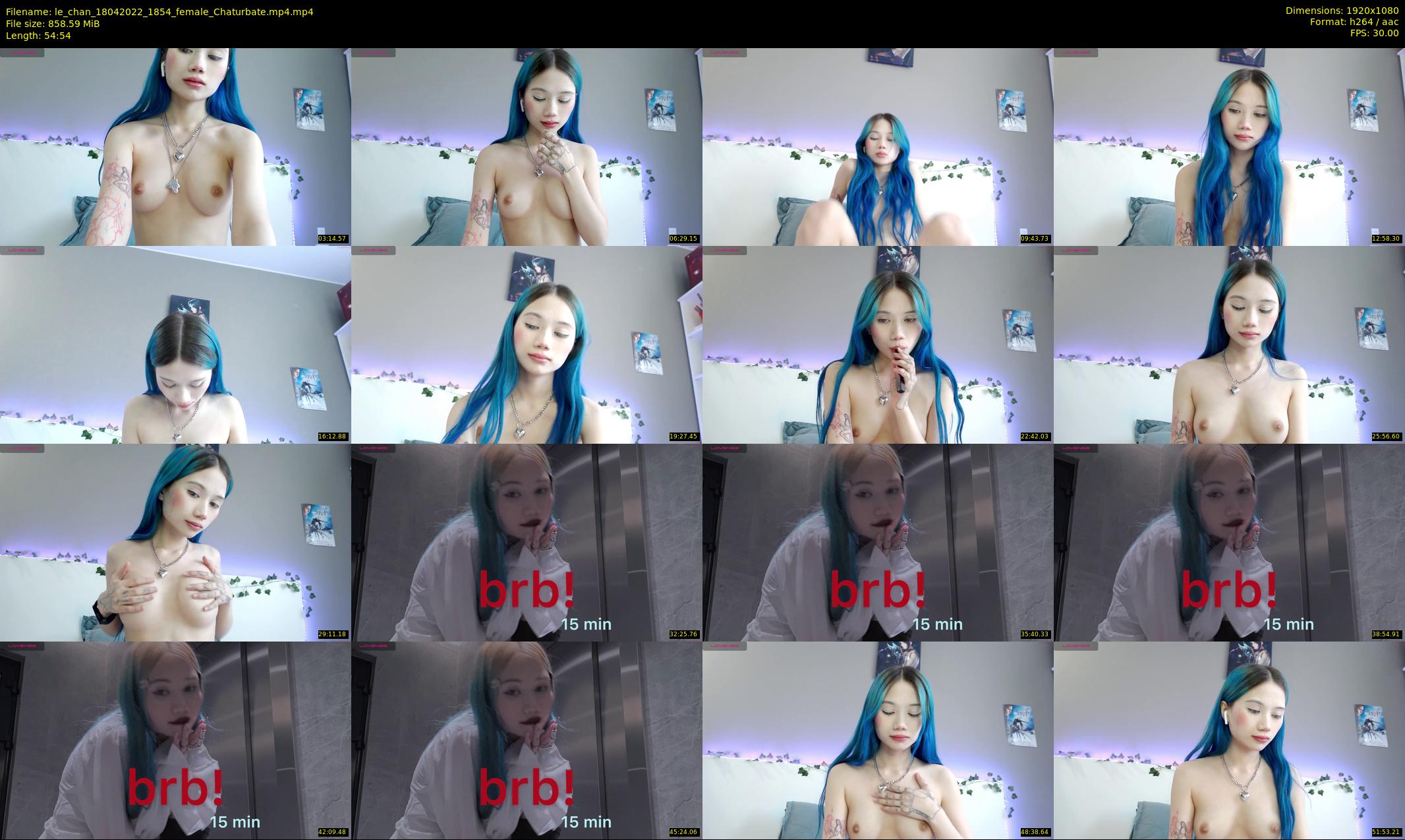 le_chan — 55 minute Chaturbate female cam show recording, 1080p, Apr 18, 2022