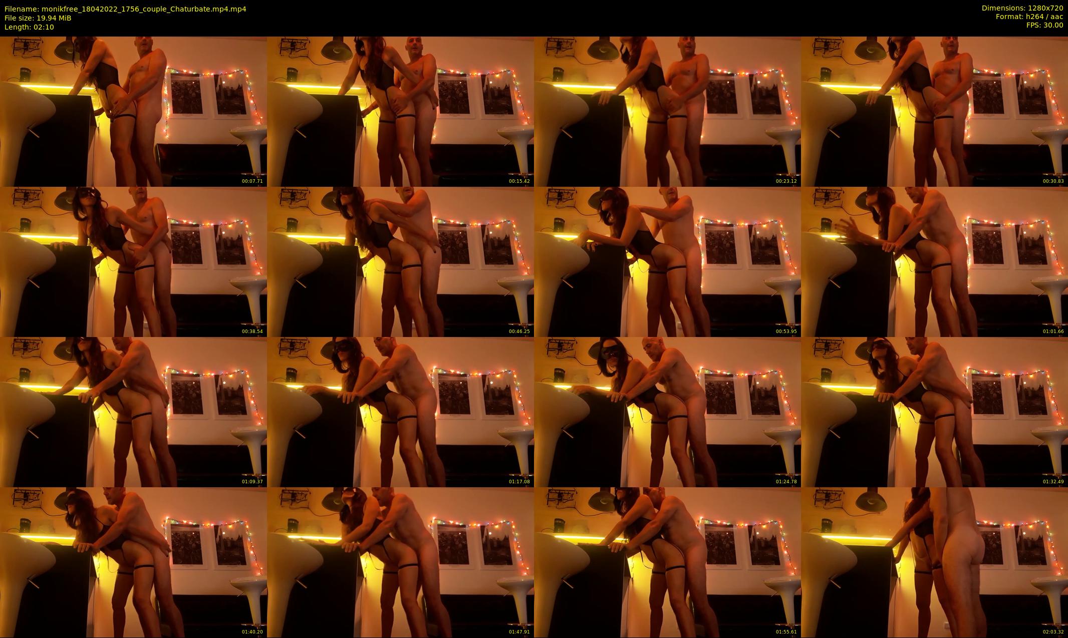 monikfree — 3 minute Chaturbate couple cam show recording, 720p, Apr 18, 2022