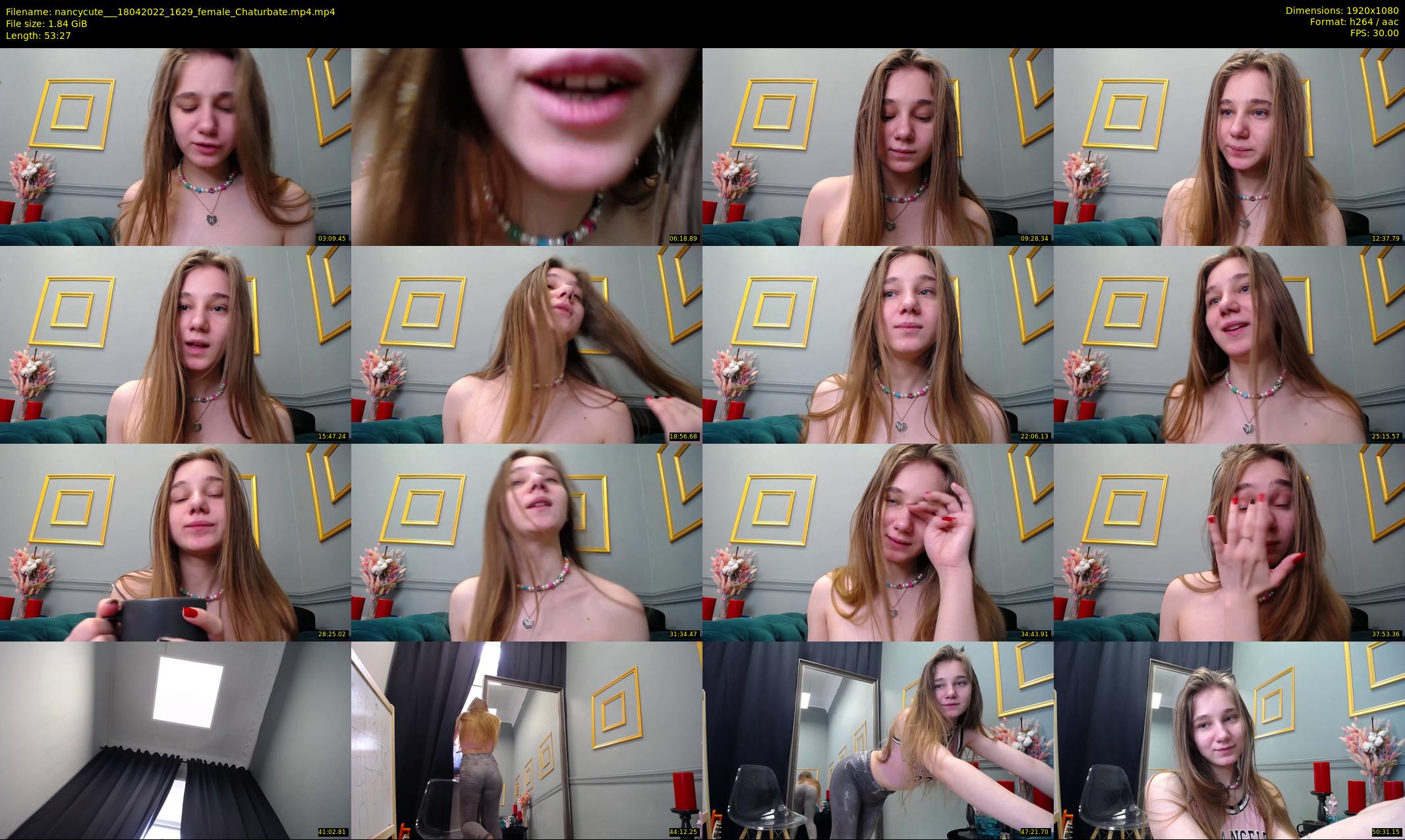 nancycute__ — 54 minute Chaturbate female cam show recording, 1080p, Apr 18, 2022