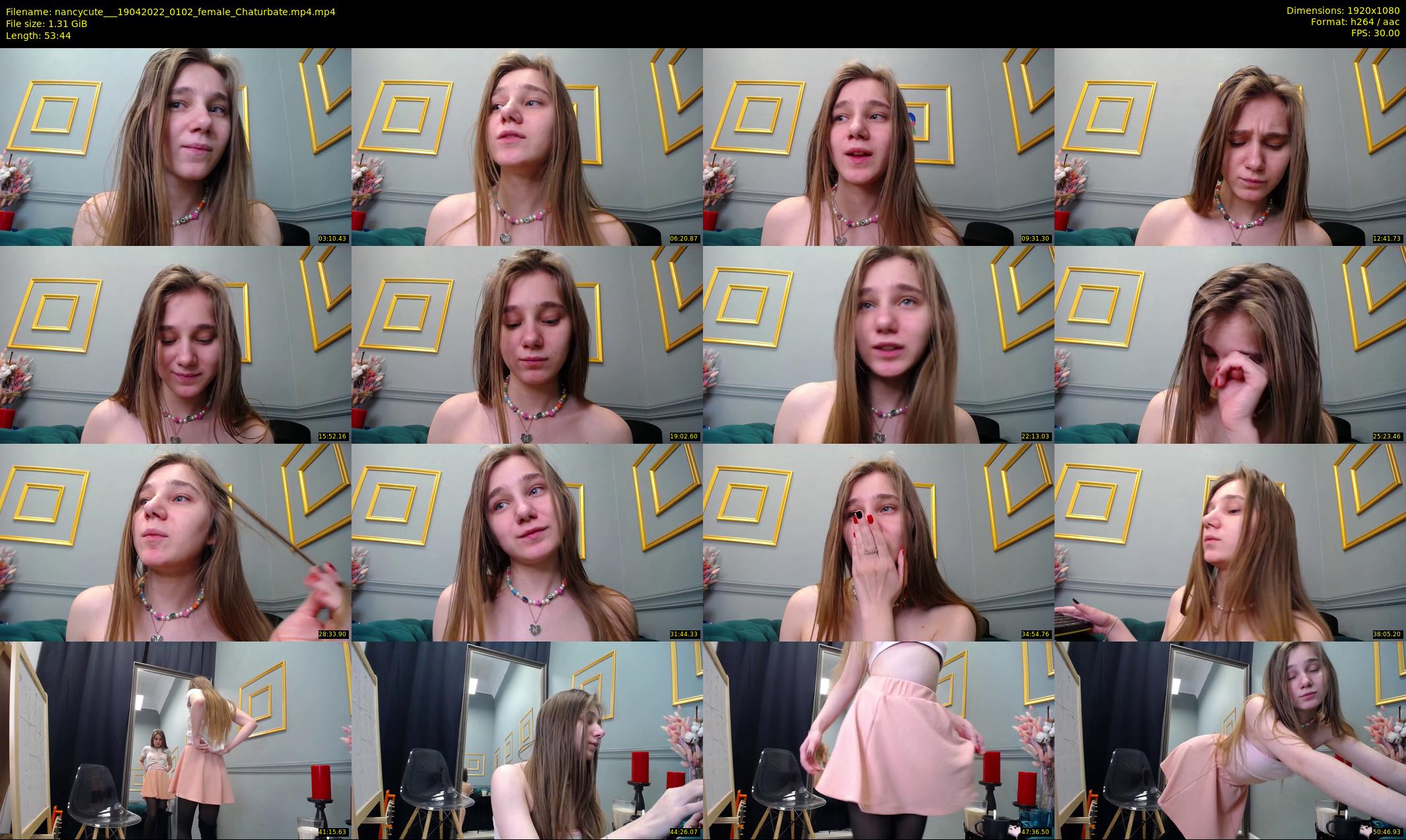 nancycute__ — 54 minute Chaturbate female cam show recording, 1080p, Apr 19, 2022