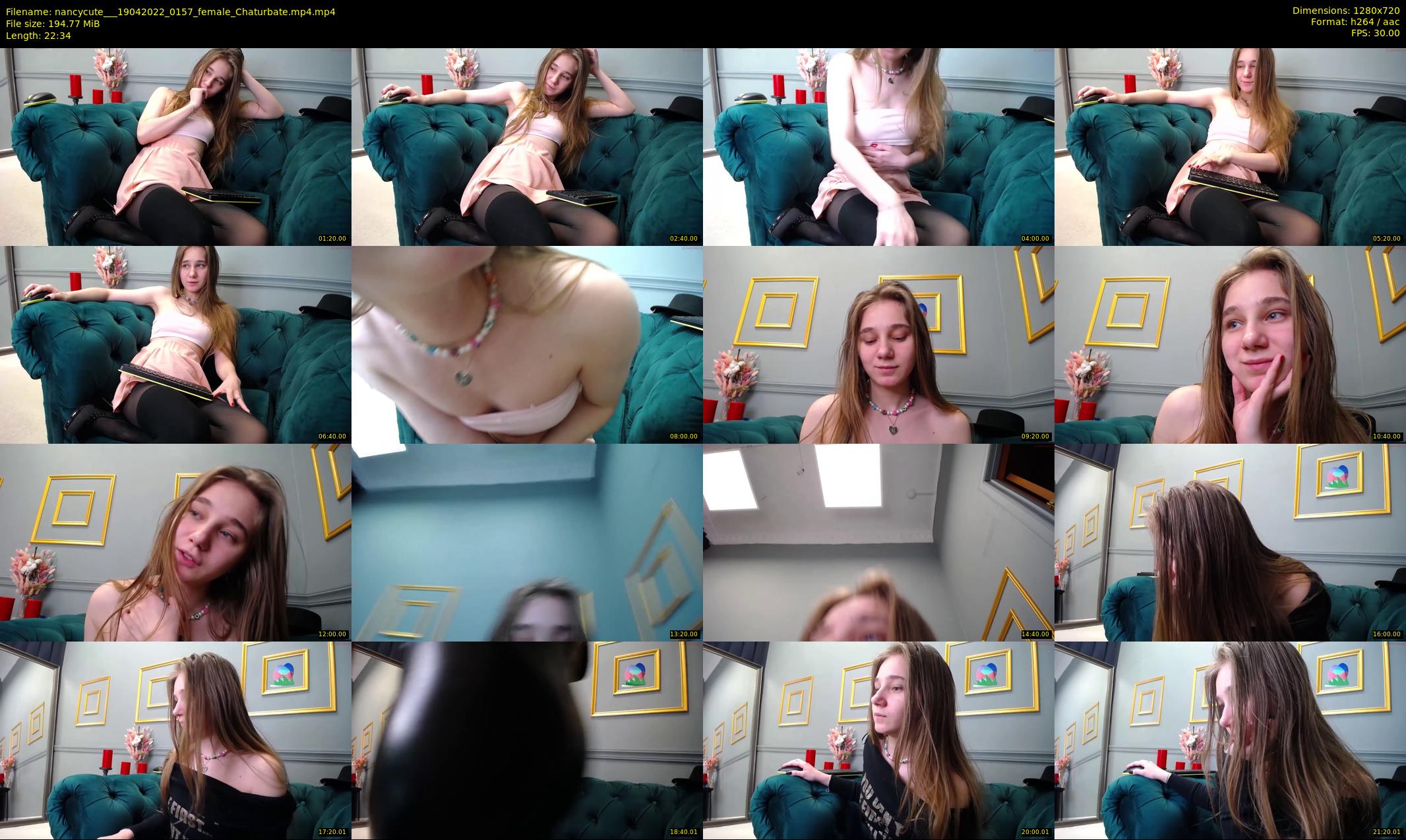 nancycute__ — 23 minute Chaturbate female cam show recording, 720p, Apr 19, 2022