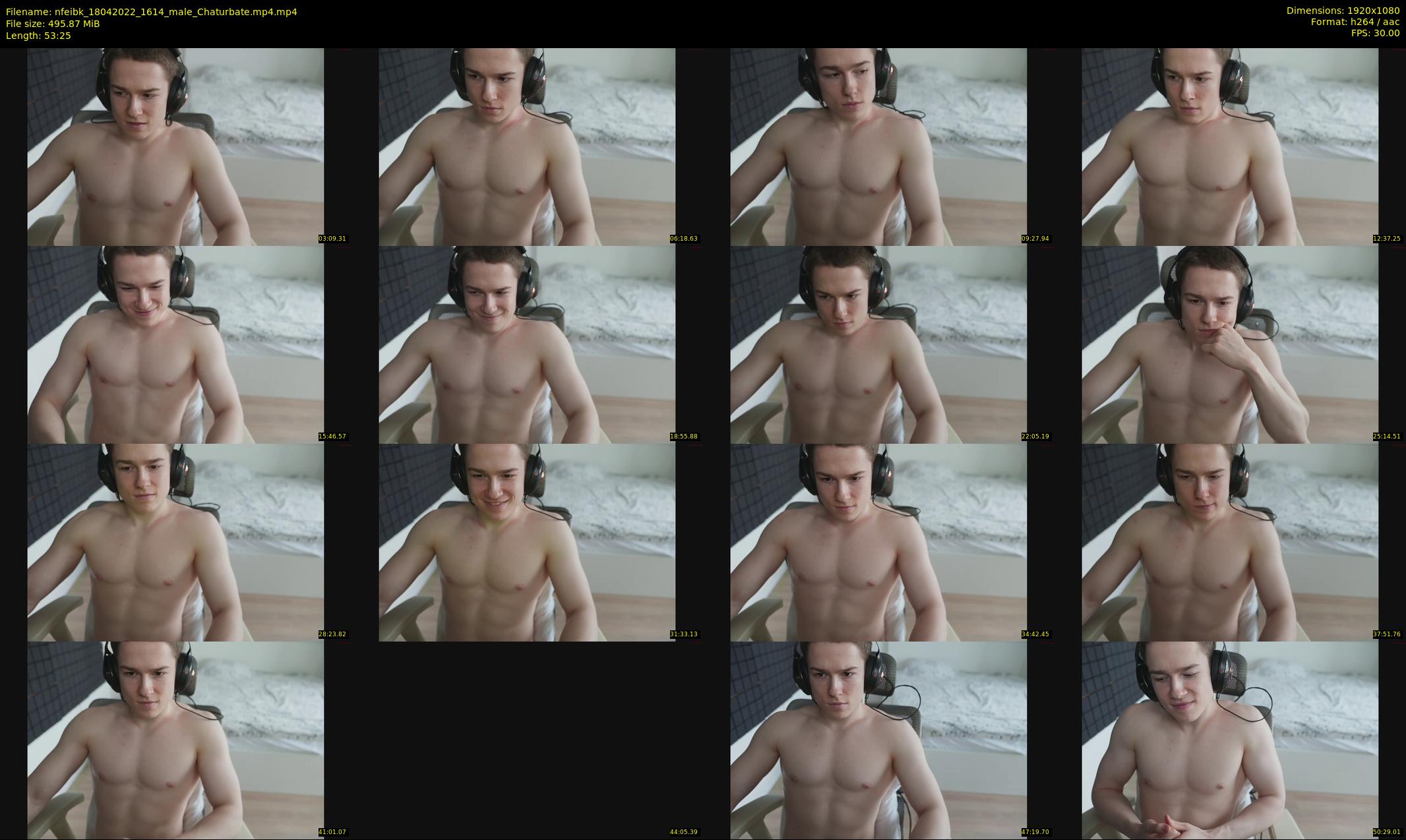 nfeibk — 54 minute Chaturbate male cam show recording, 1080p, Apr 18, 2022