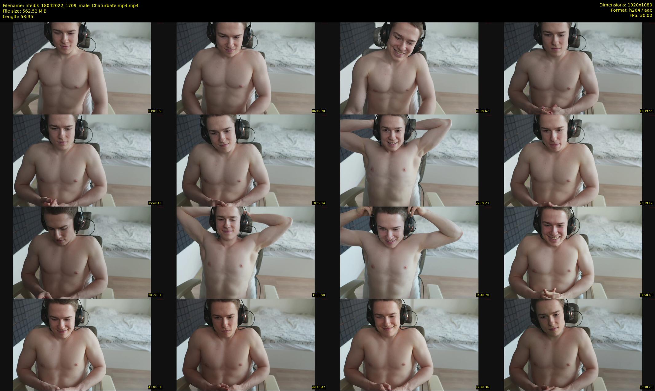 nfeibk — 54 minute Chaturbate male cam show recording, 1080p, Apr 18, 2022