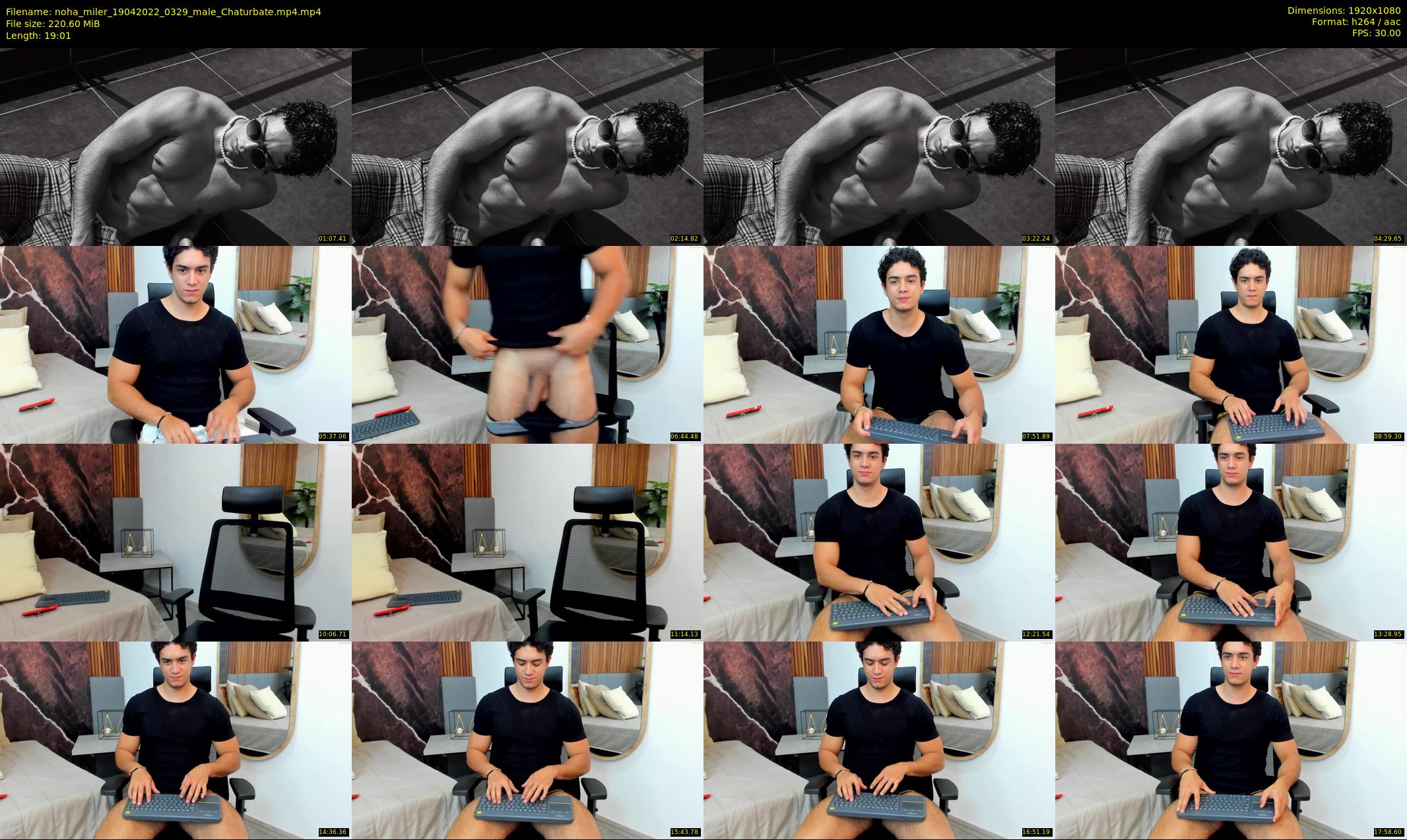 noha_miler — 20 minute Chaturbate male cam show recording, 1080p, Apr 19, 2022