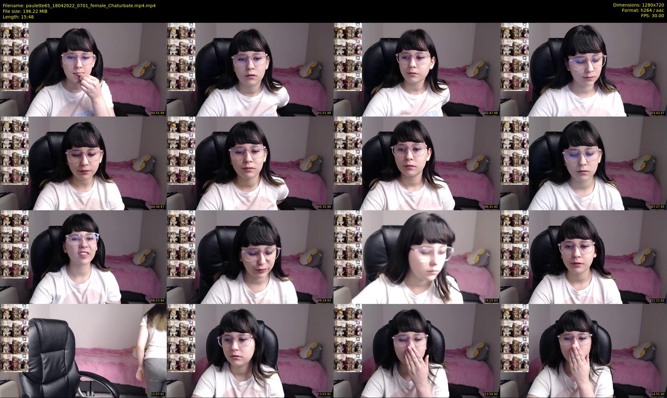 paulette65 — 16 minute Chaturbate female cam show recording, 720p, Apr 18, 2022