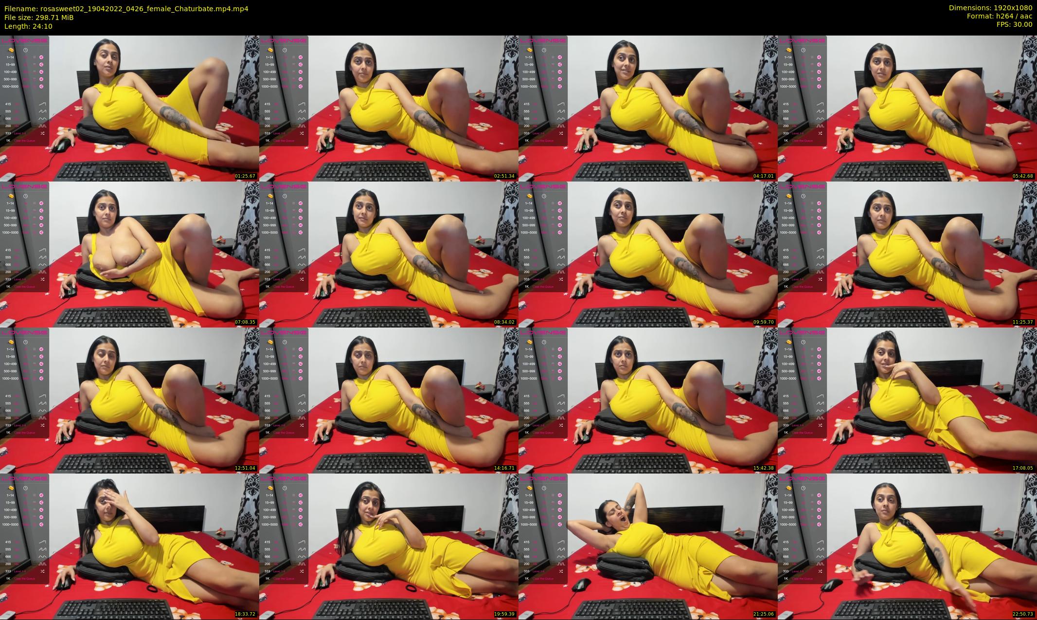 rosasweet02 — 25 minute Chaturbate female cam show recording, 1080p, Apr 19, 2022