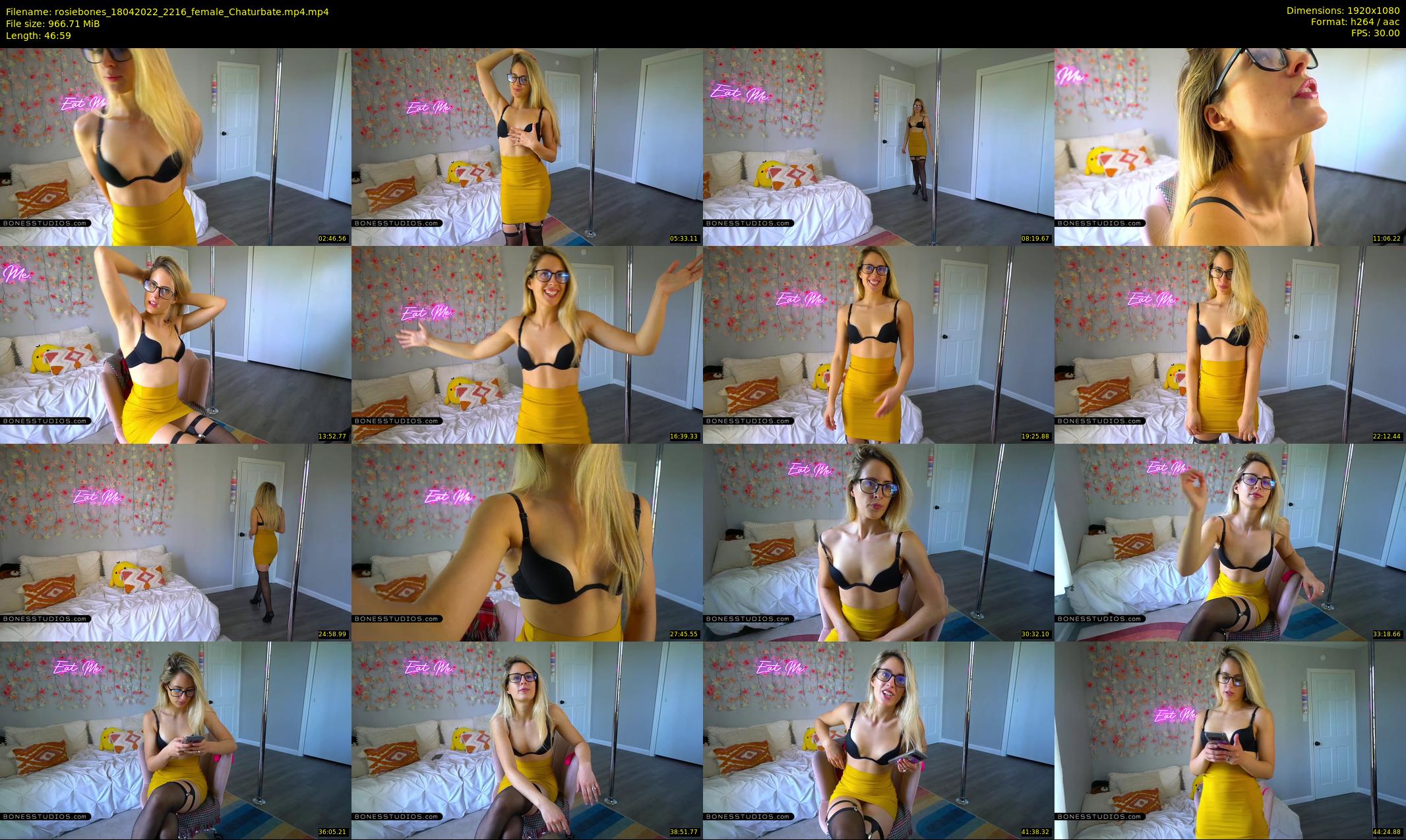 rosiebones — 47 minute Chaturbate female cam show recording, 1080p, Apr 18, 2022