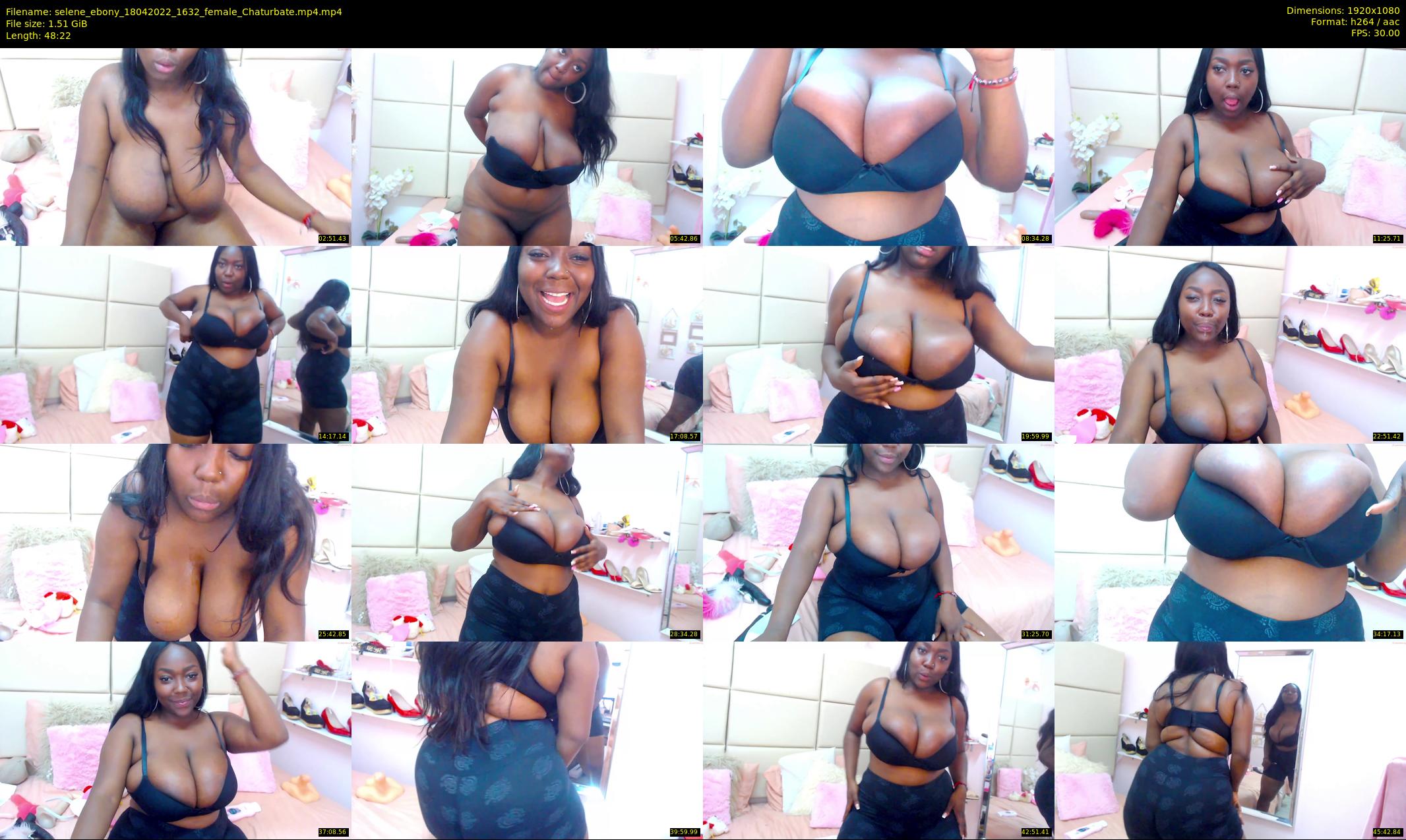 selene_ebony — 49 minute Chaturbate female cam show recording, 1080p, Apr 18, 2022