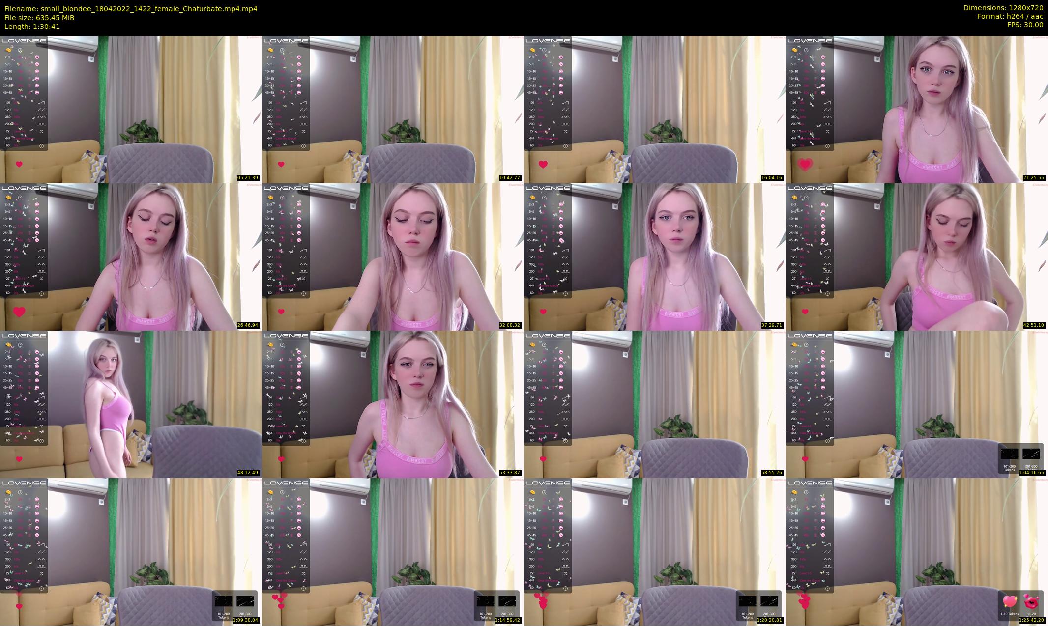 small_blondee — 91 minute Chaturbate female cam show recording, 720p, Apr 18, 2022